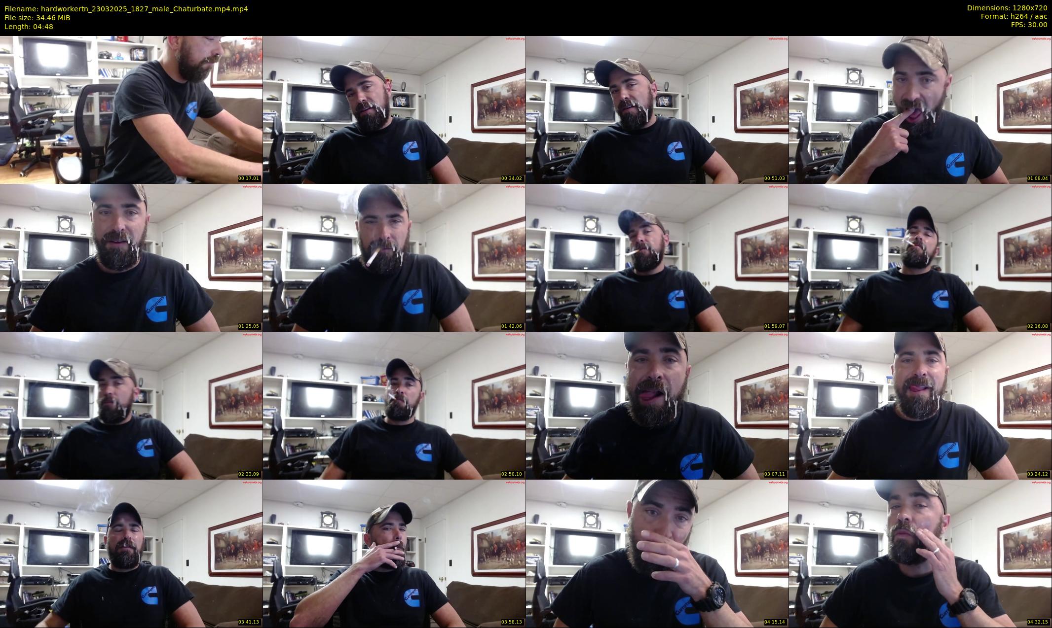 hardworkertn — 5 minute Chaturbate male cam show recording, 720p, Mar 23, 2025