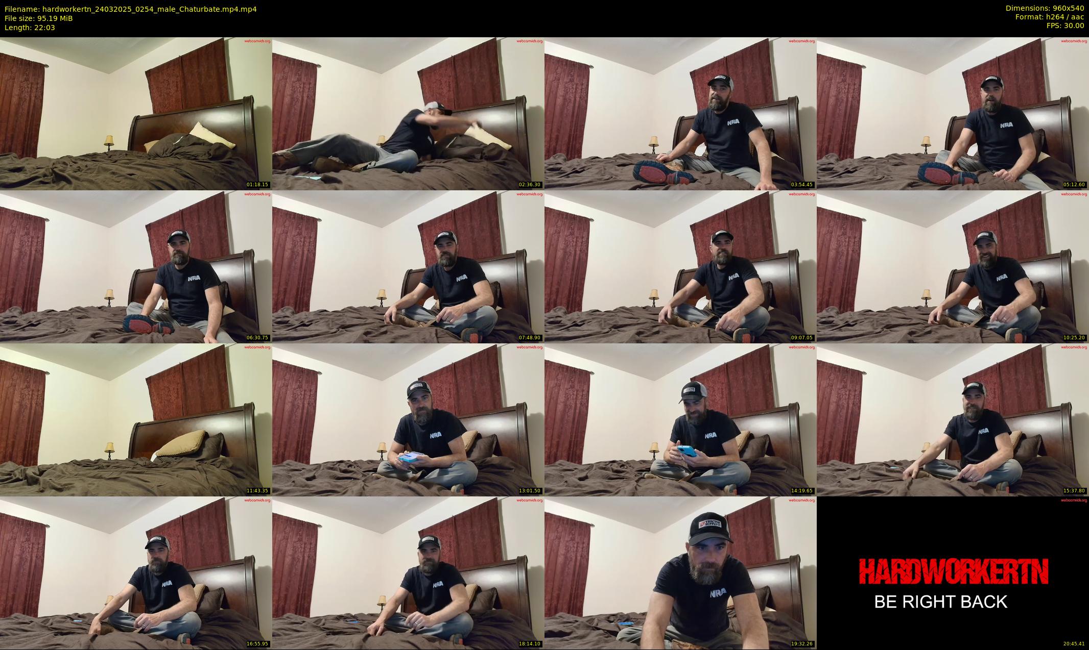 hardworkertn — 23 minute Chaturbate male cam show recording, 480p, Mar 24, 2025