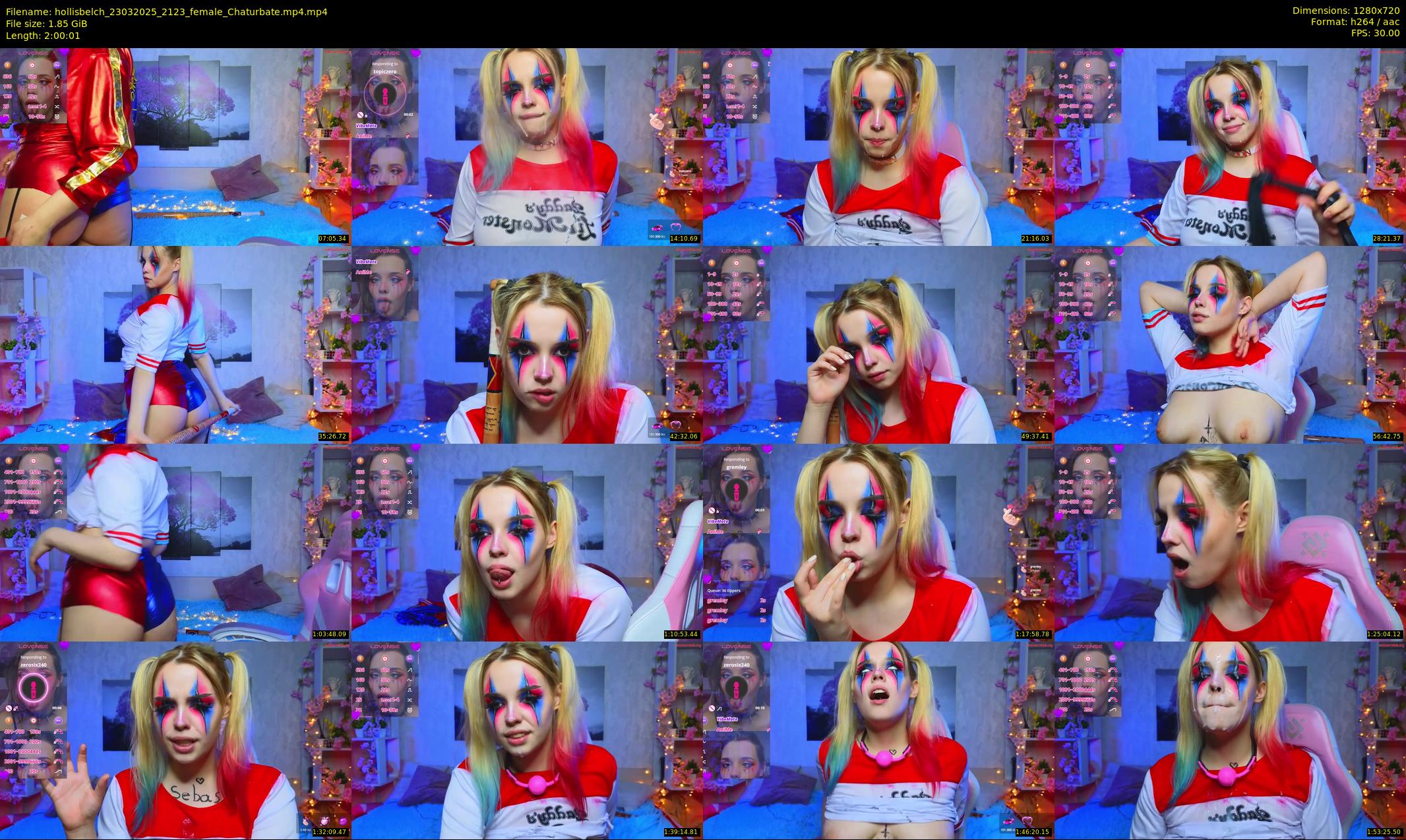 hollisbelch — 121 minute Chaturbate female cam show recording, 720p, Mar 23, 2025