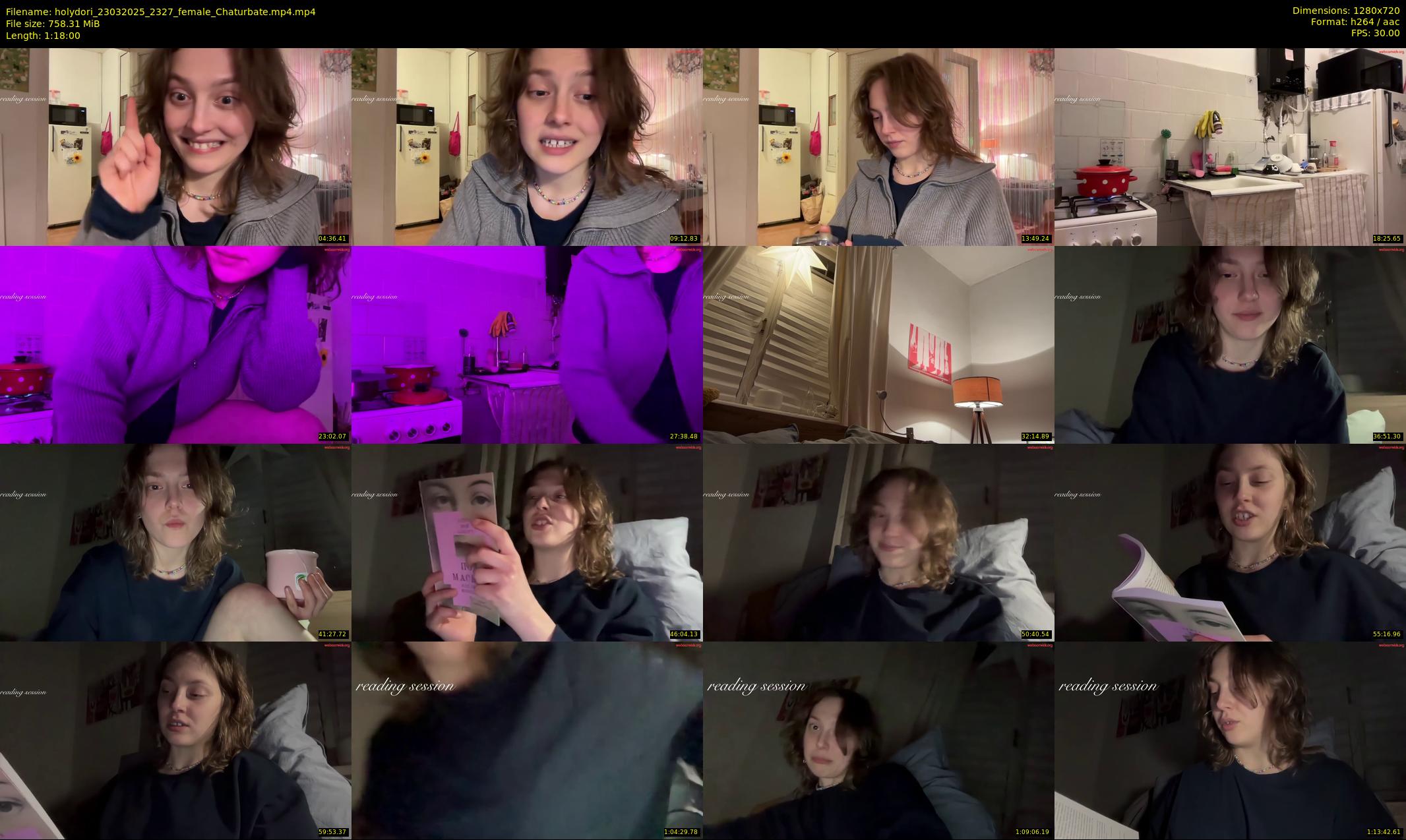holydori — 78 minute Chaturbate female cam show recording, 720p, Mar 23, 2025