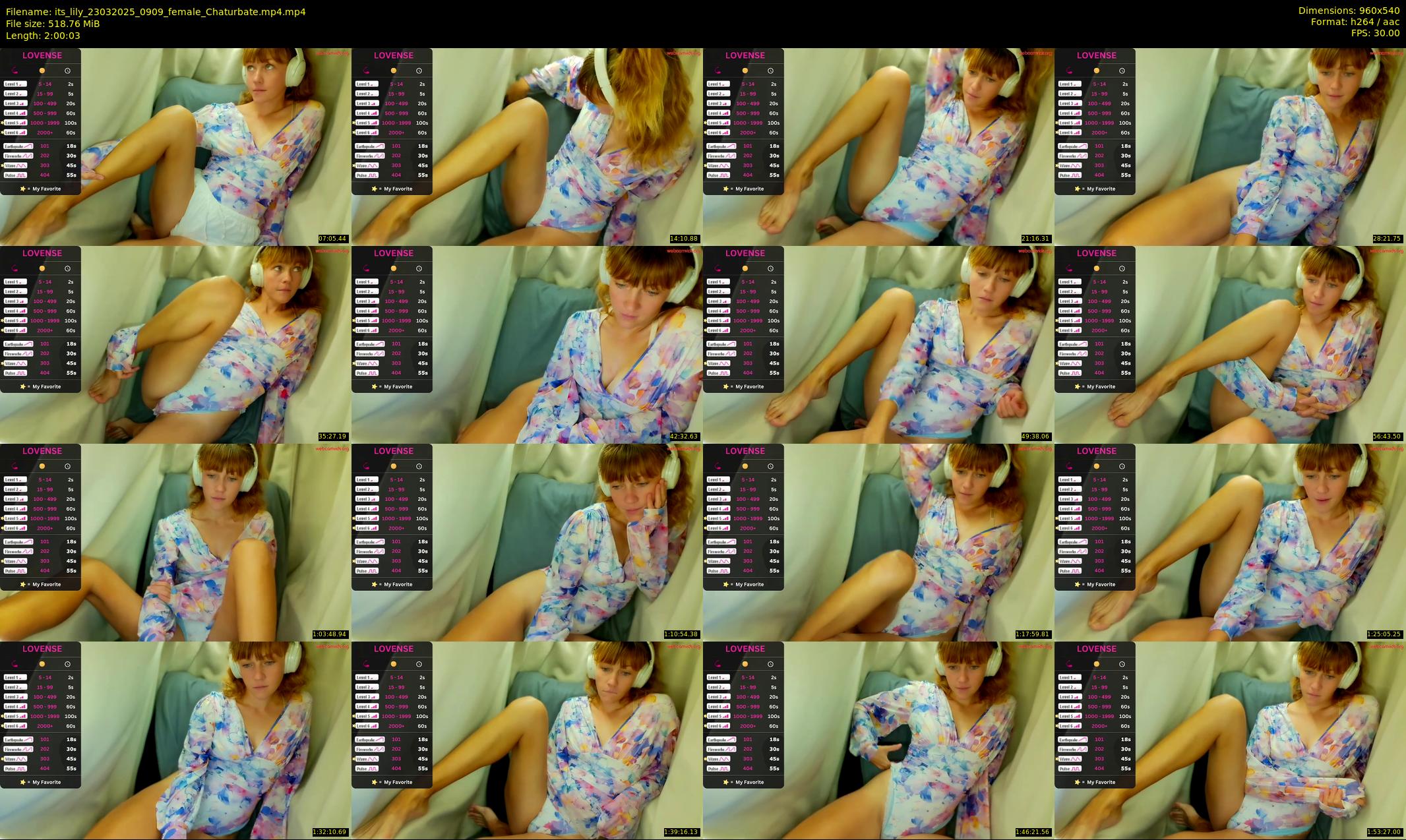 its_lily — 121 minute Chaturbate female cam show recording, 480p, Mar 23, 2025