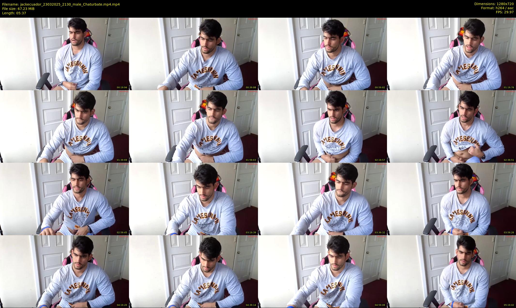 jackecuador — 6 minute Chaturbate male cam show recording, 720p, Mar 23, 2025