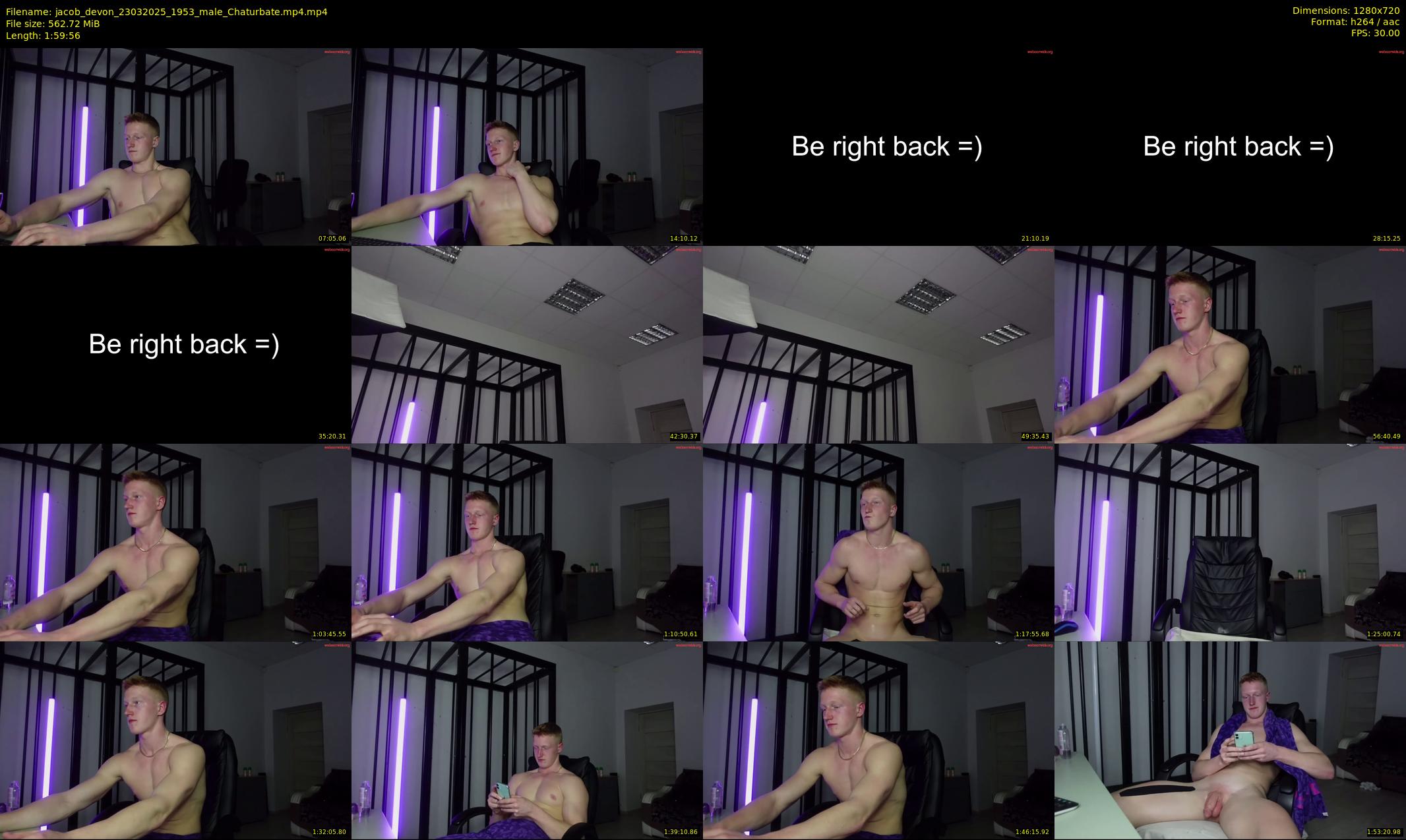 jacob_devon — 120 minute Chaturbate male cam show recording, 720p, Mar 23, 2025