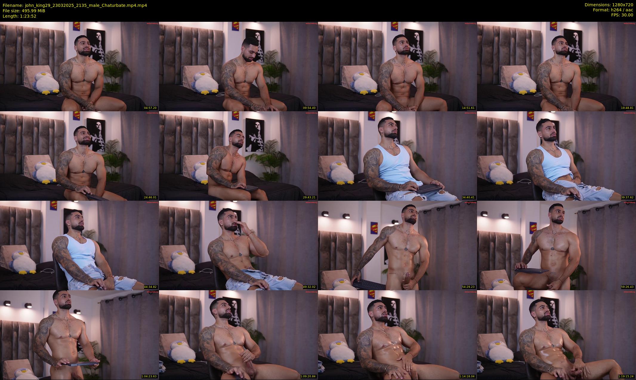 john_king29 — 84 minute Chaturbate male cam show recording, 720p, Mar 23, 2025