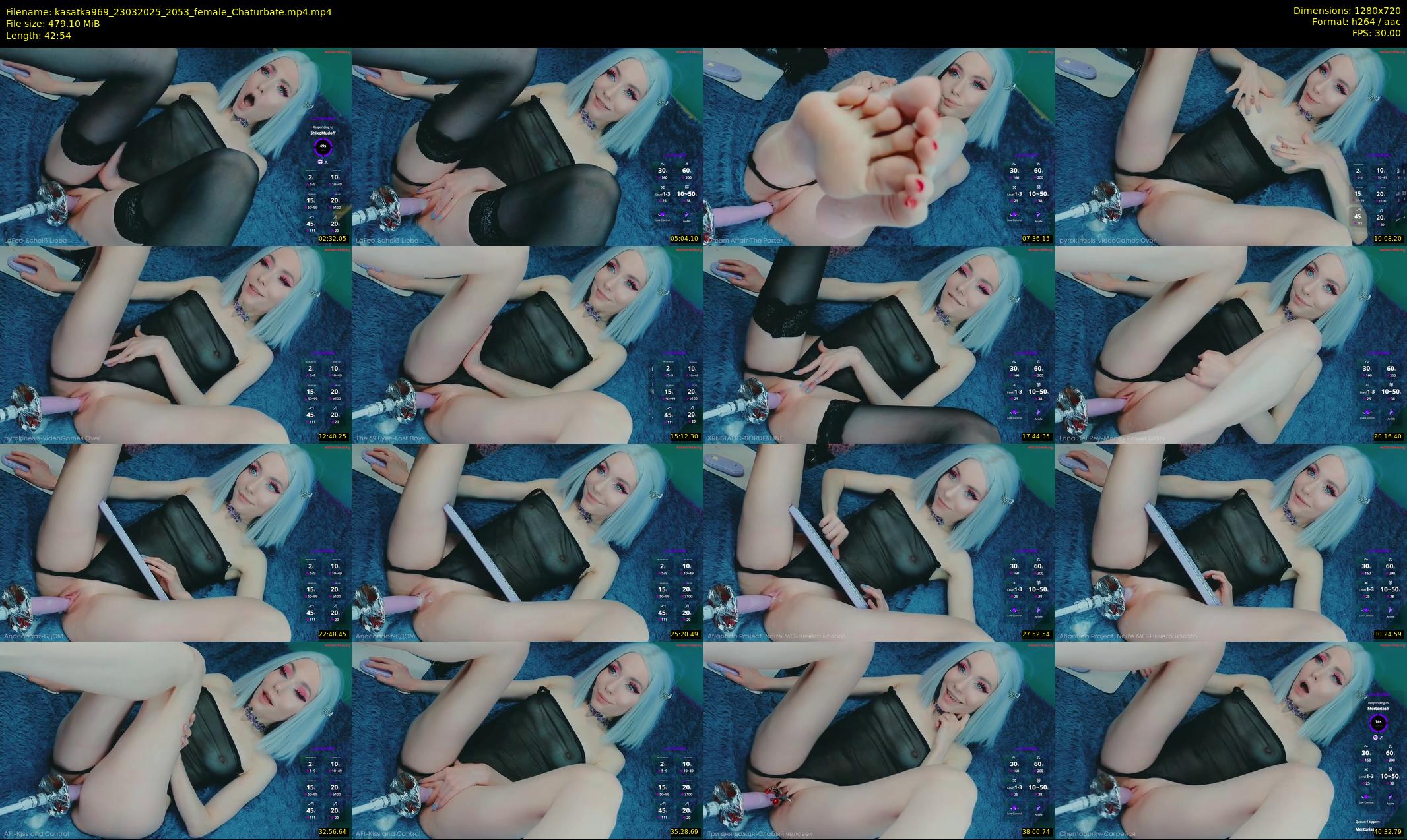 kasatka969 — 43 minute Chaturbate female cam show recording, 720p, Mar 23, 2025