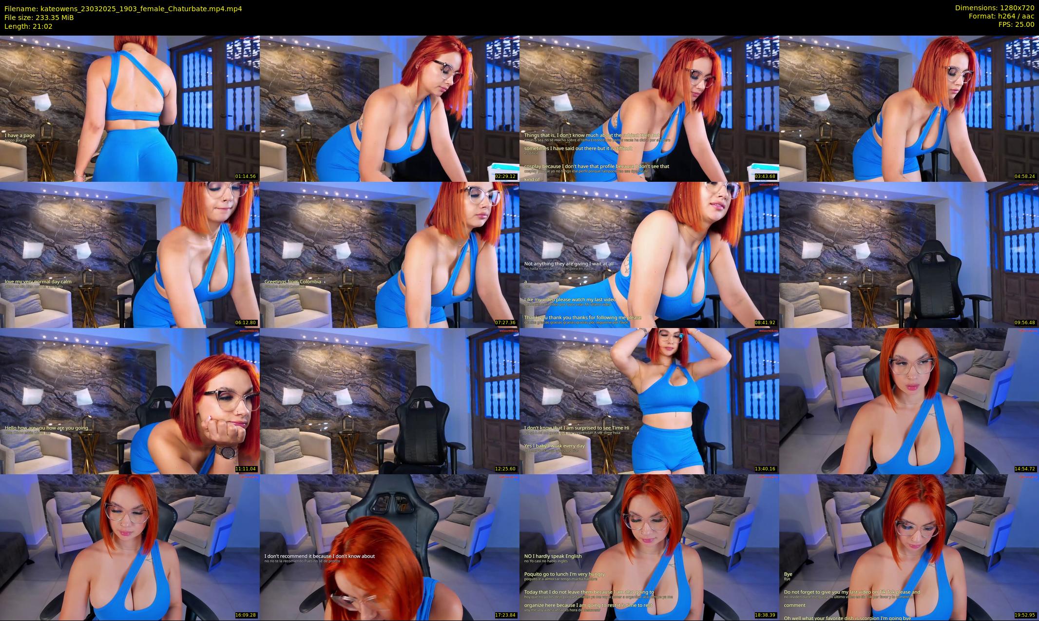 kateowens — 22 minute Chaturbate female cam show recording, 720p, Mar 23, 2025