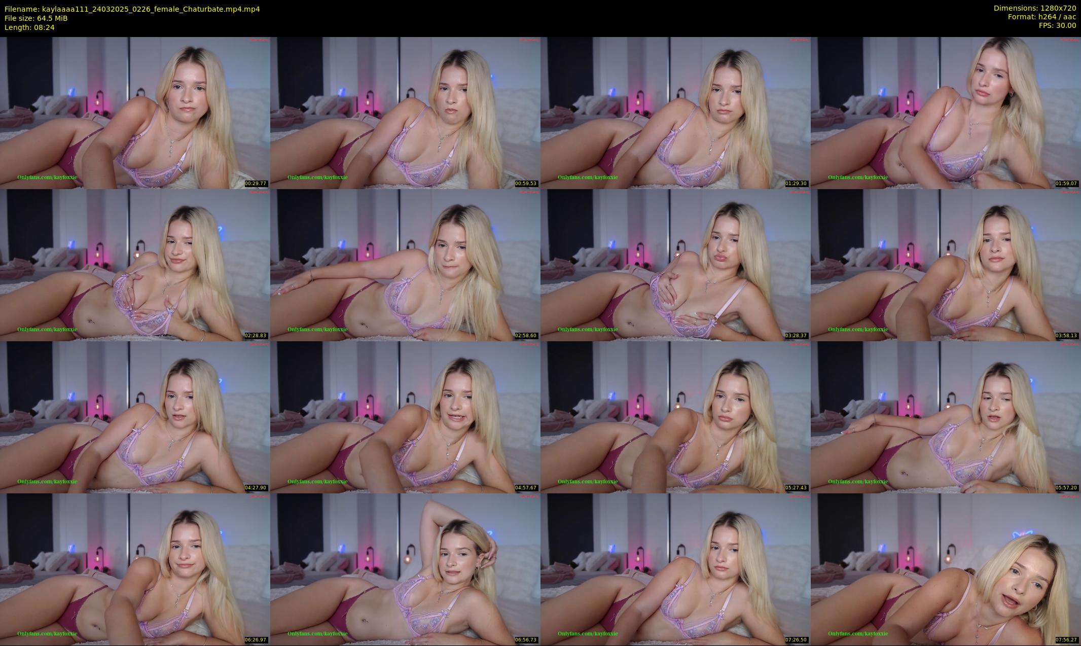 kaylaaaa111 — 9 minute Chaturbate female cam show recording, 720p, Mar 24, 2025