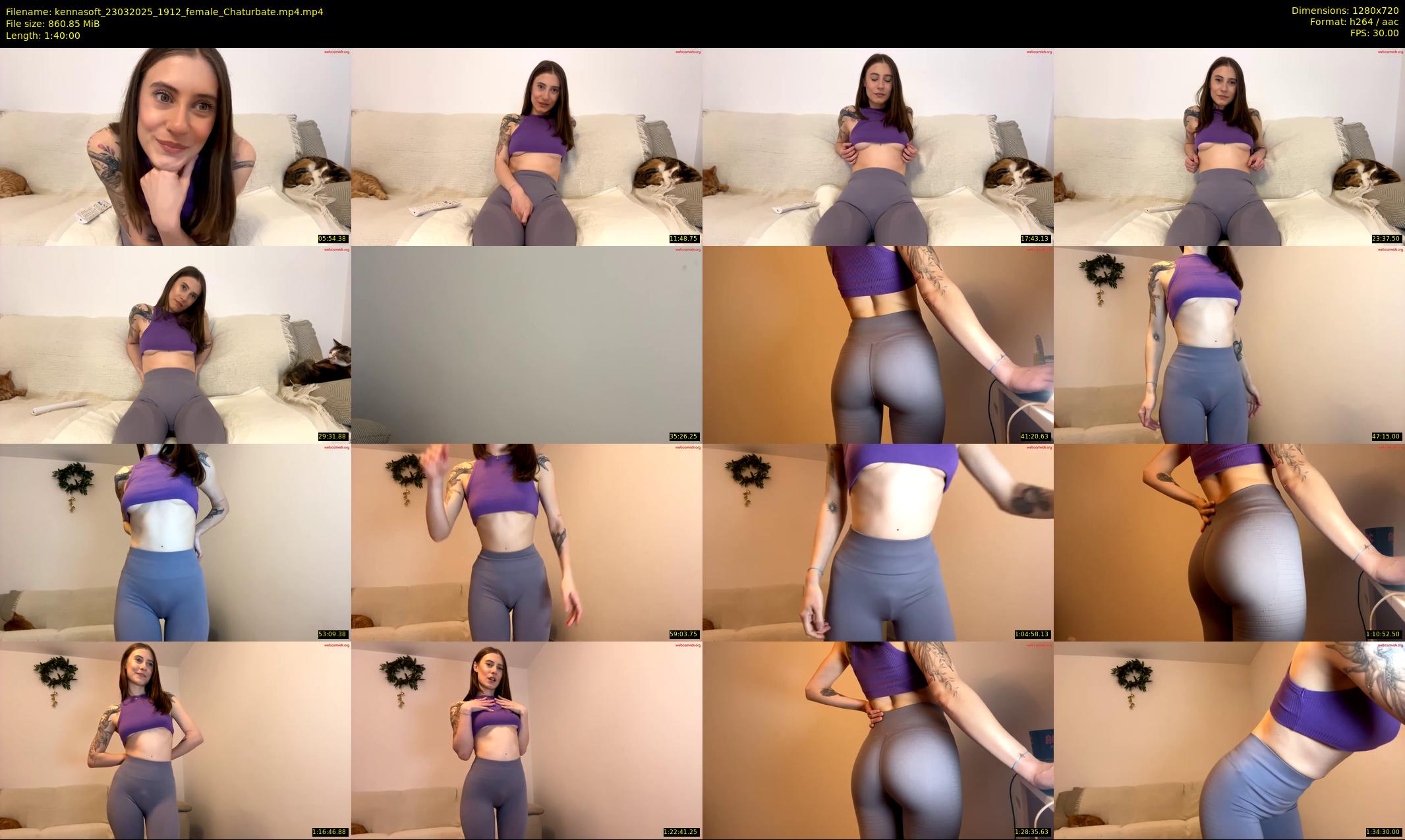 kennasoft — 100 minute Chaturbate female cam show recording, 720p, Mar 23, 2025