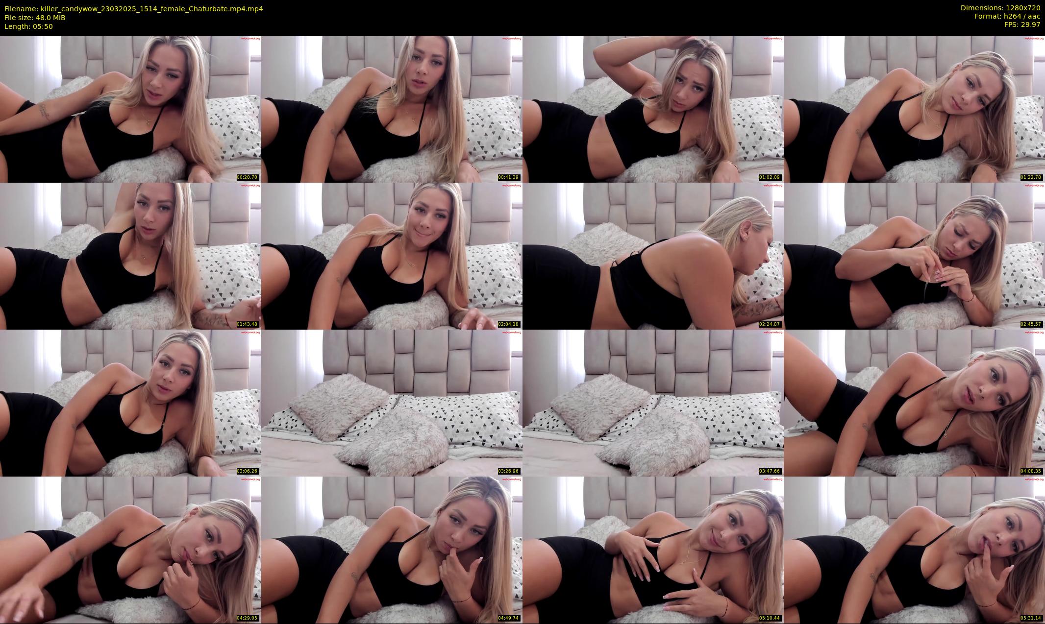 killer_candywow — 6 minute Chaturbate female cam show recording, 720p, Mar 23, 2025