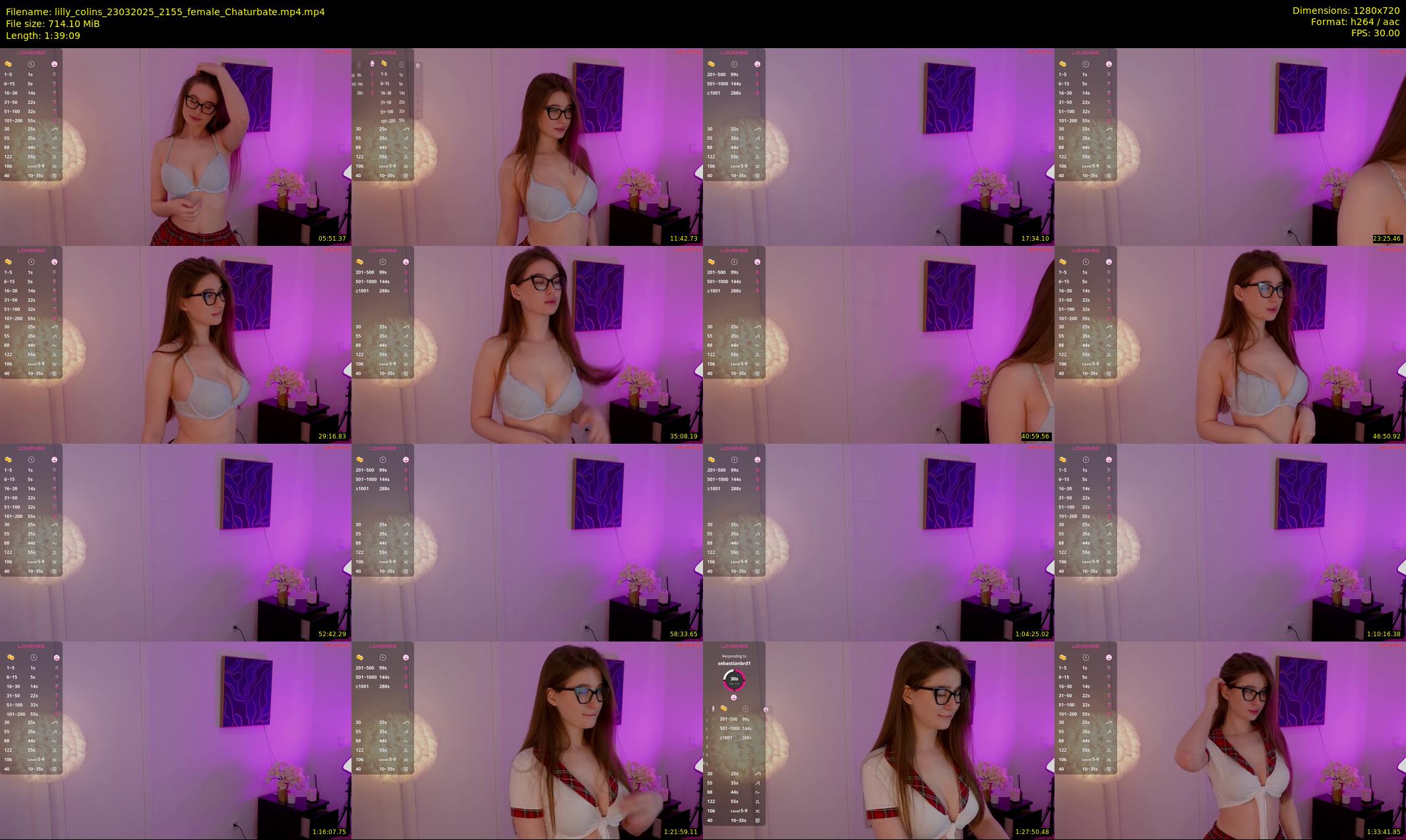 lilly_colins — 100 minute Chaturbate female cam show recording, 720p, Mar 23, 2025