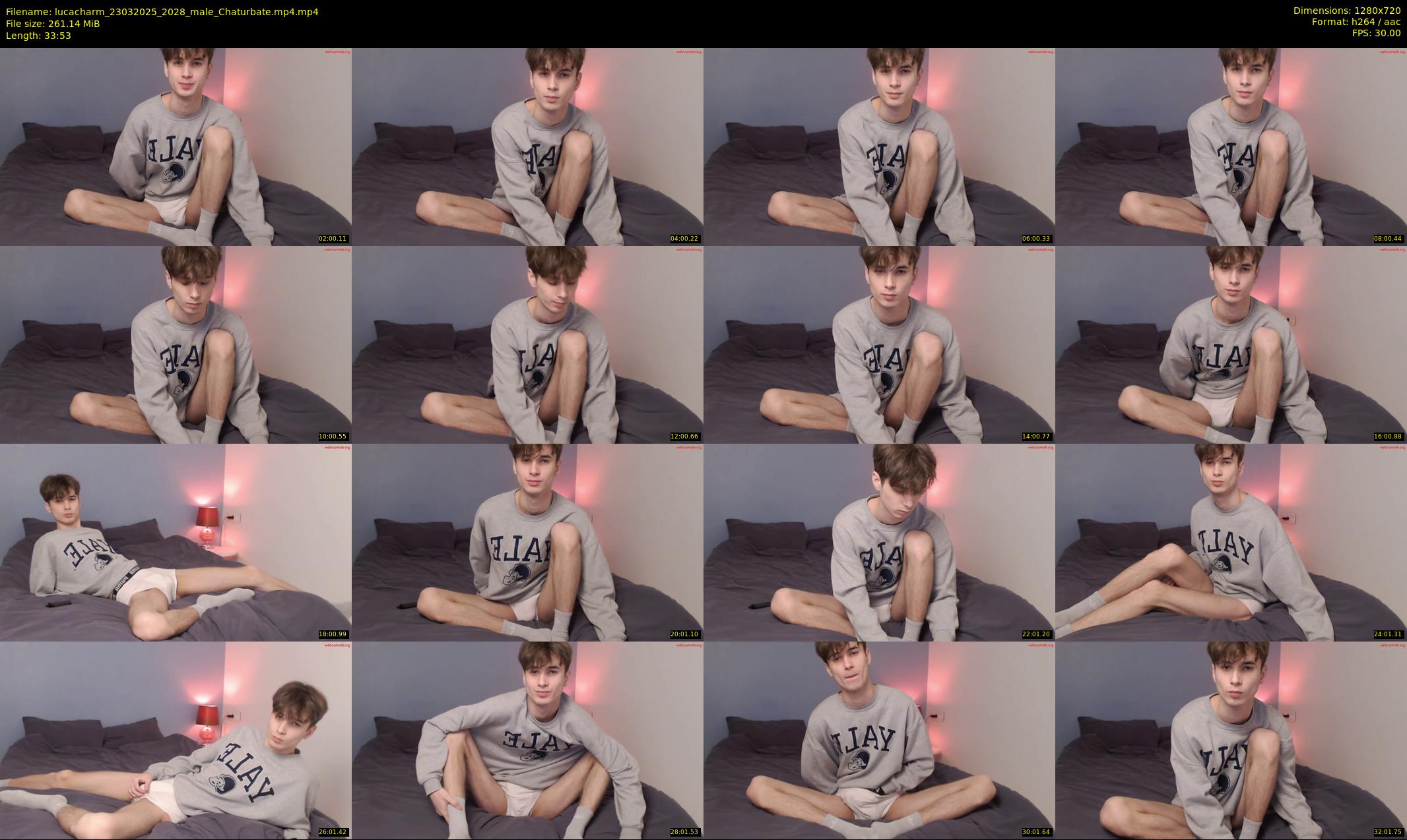 lucacharm — 34 minute Chaturbate male cam show recording, 720p, Mar 23, 2025