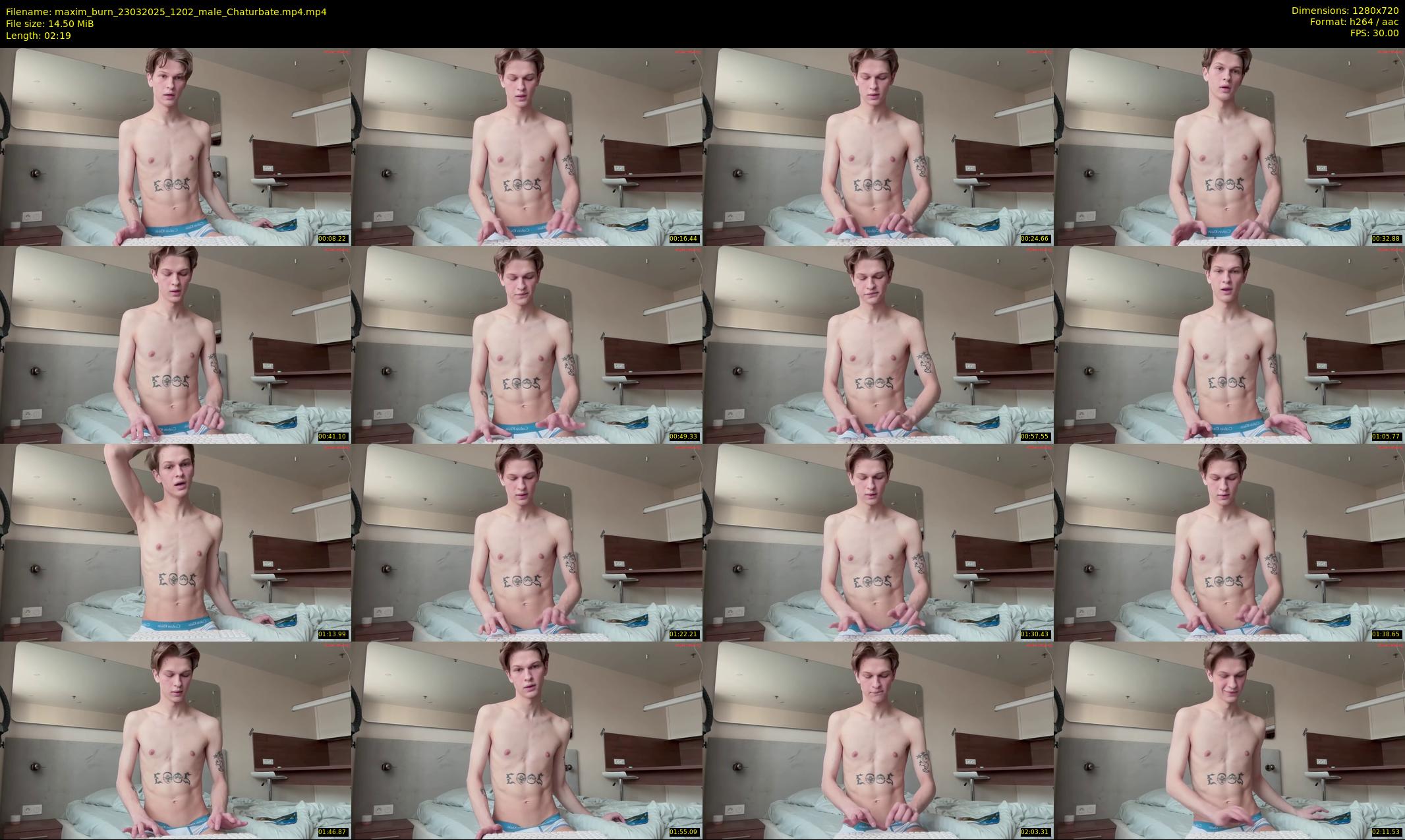 maxim_burn — 3 minute Chaturbate male cam show recording, 720p, Mar 23, 2025