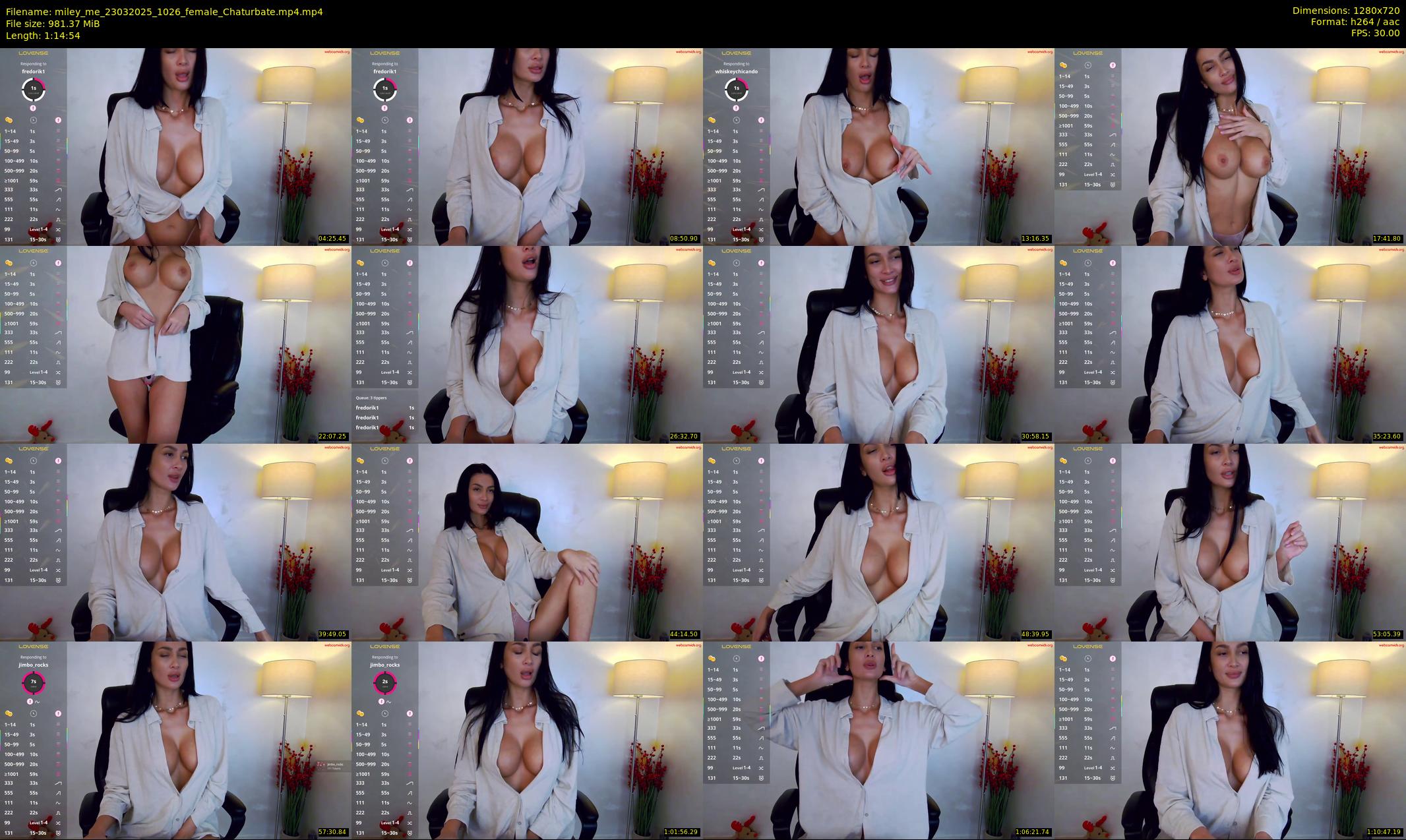 miley_me — 75 minute Chaturbate female cam show recording, 720p, Mar 23, 2025
