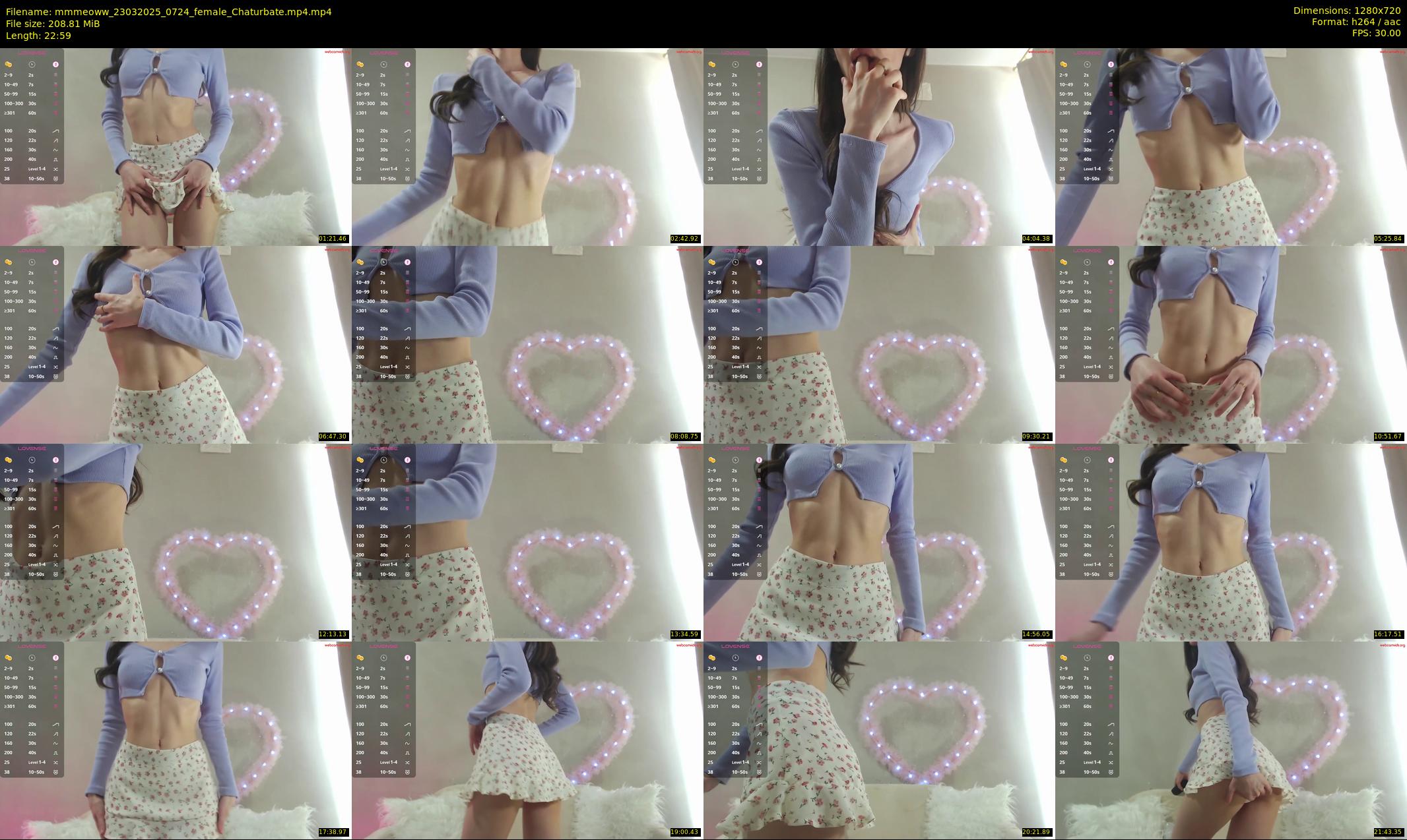 mmmeoww — 23 minute Chaturbate female cam show recording, 720p, Mar 23, 2025