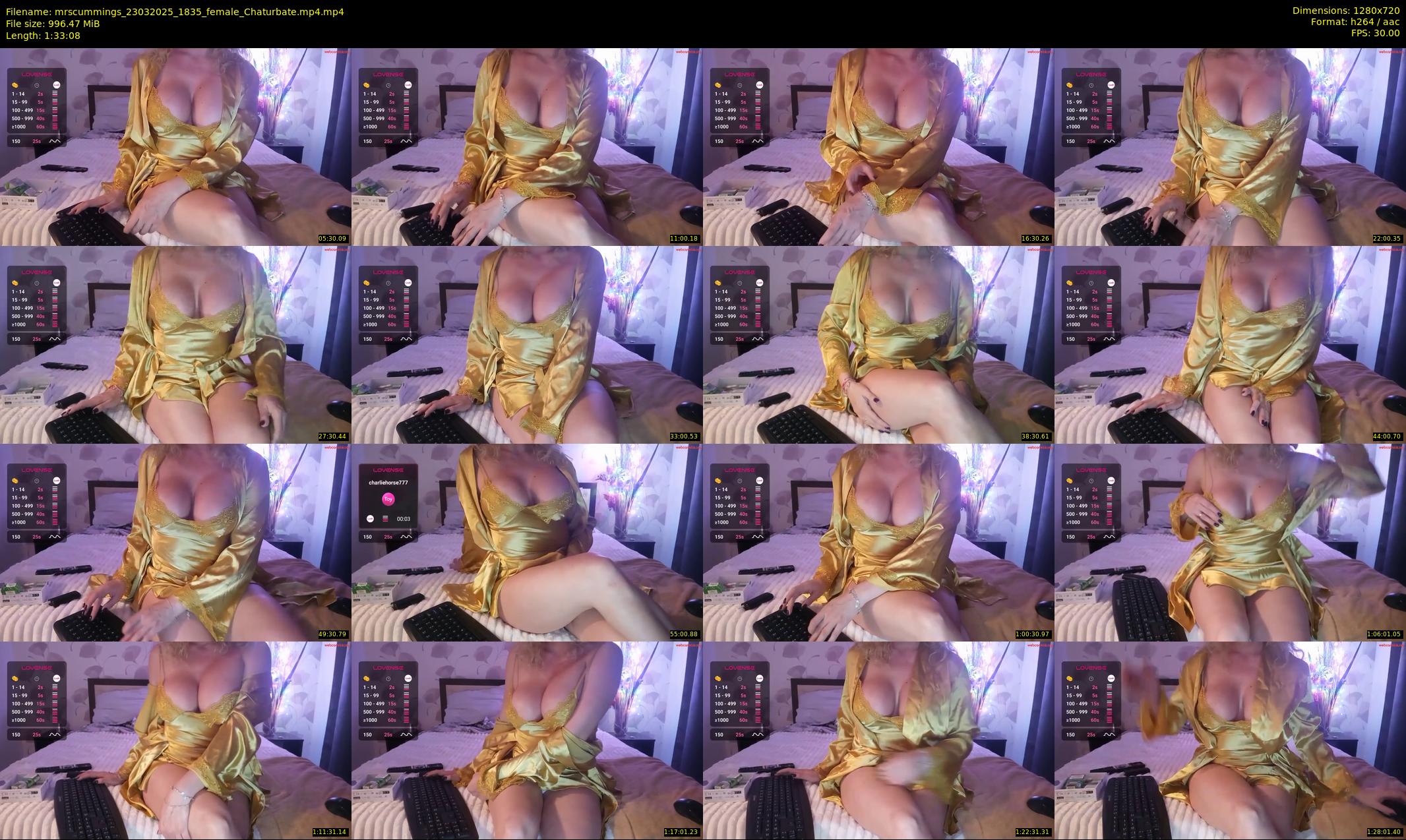 mrscummings — 94 minute Chaturbate female cam show recording, 720p, Mar 23, 2025