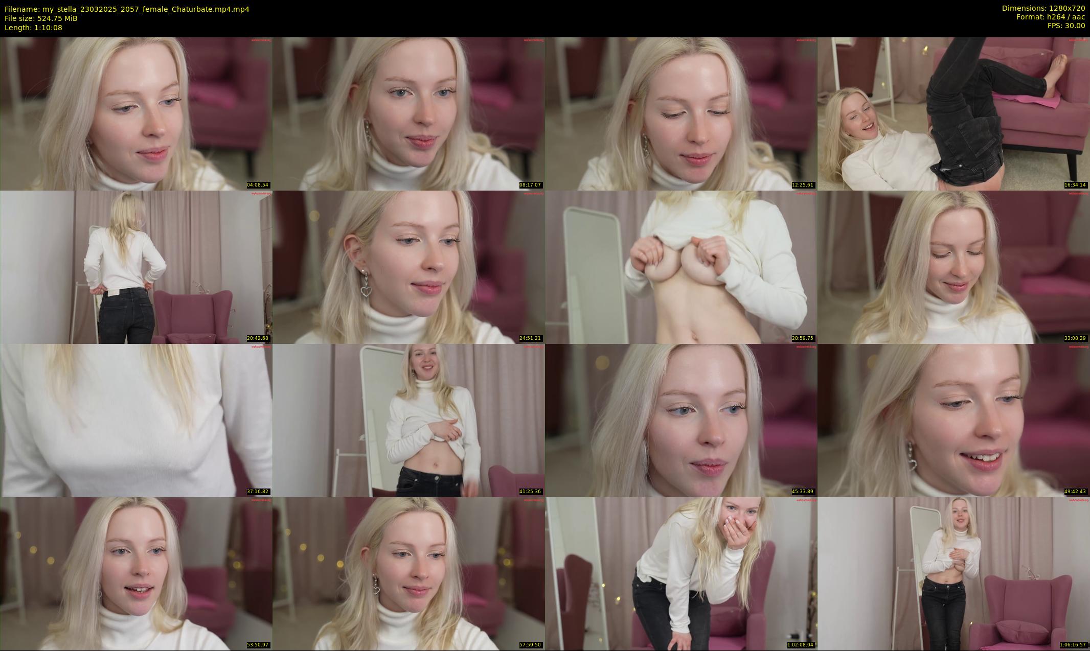 my_stella — 71 minute Chaturbate female cam show recording, 720p, Mar 23, 2025