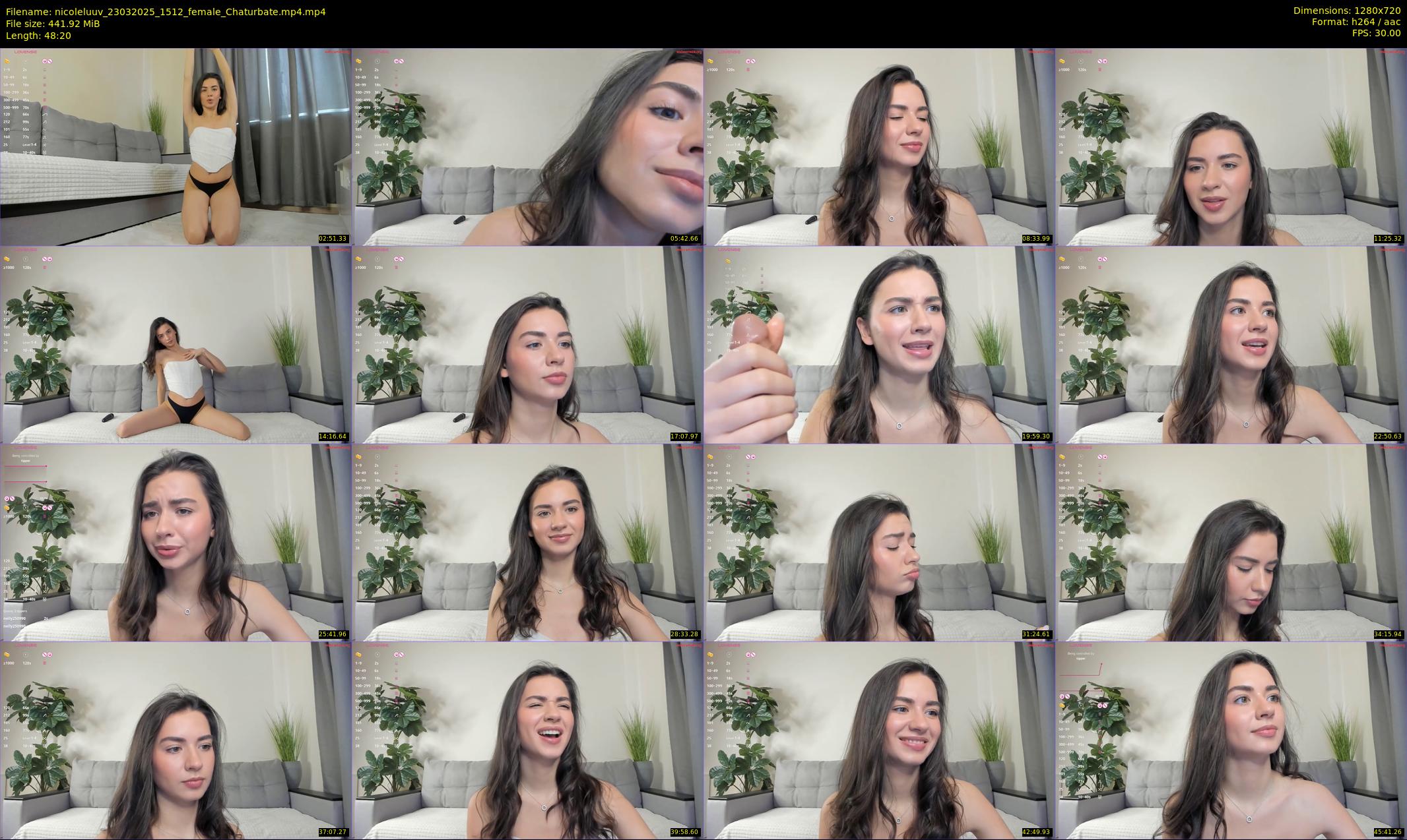 nicoleluuv — 49 minute Chaturbate female cam show recording, 720p, Mar 23, 2025