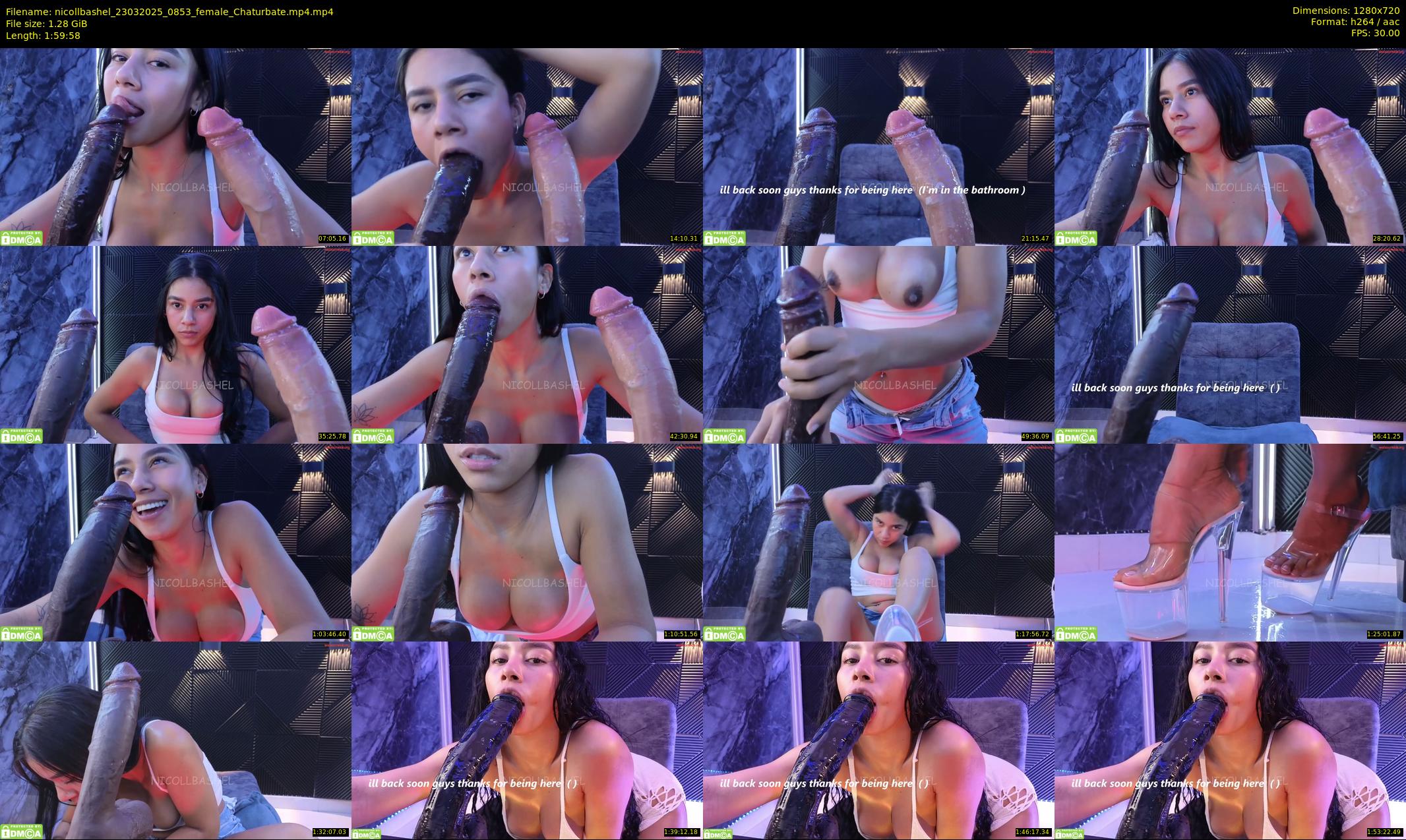 nicollbashel — 120 minute Chaturbate female cam show recording, 720p, Mar 23, 2025