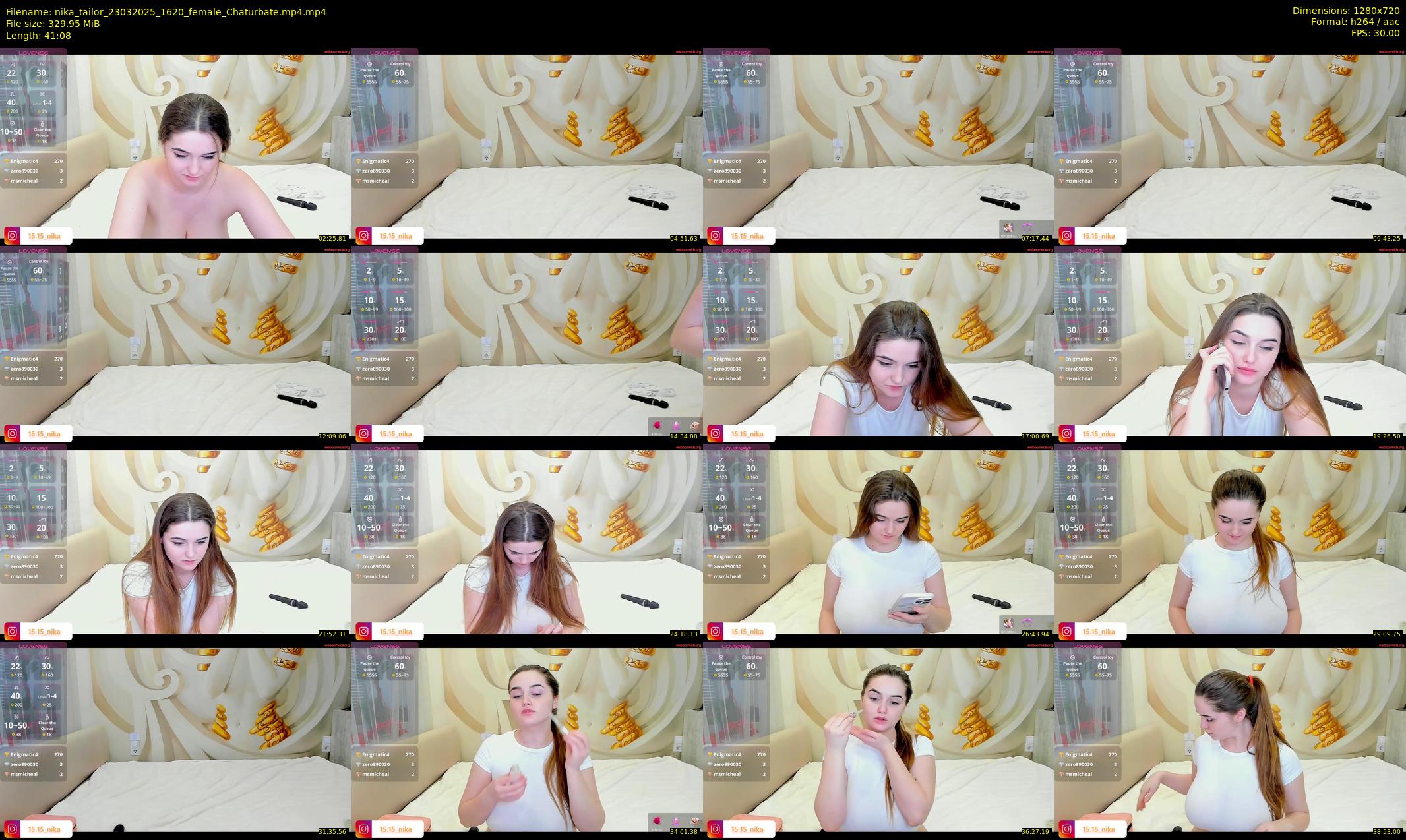 nika_tailor — 42 minute Chaturbate female cam show recording, 720p, Mar 23, 2025
