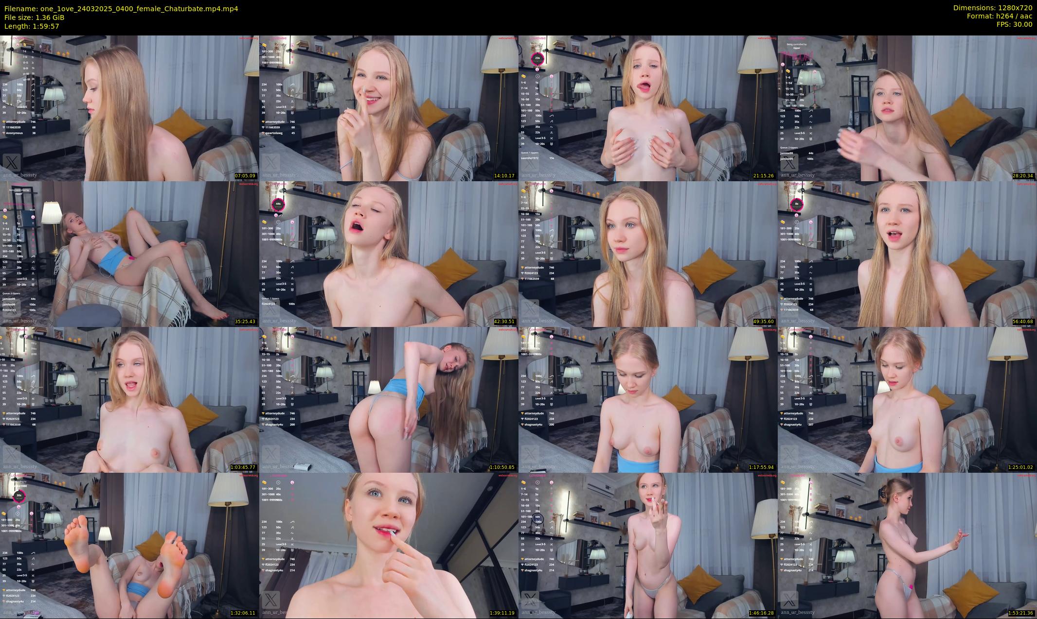 one_1ove — 120 minute Chaturbate female cam show recording, 720p, Mar 24, 2025