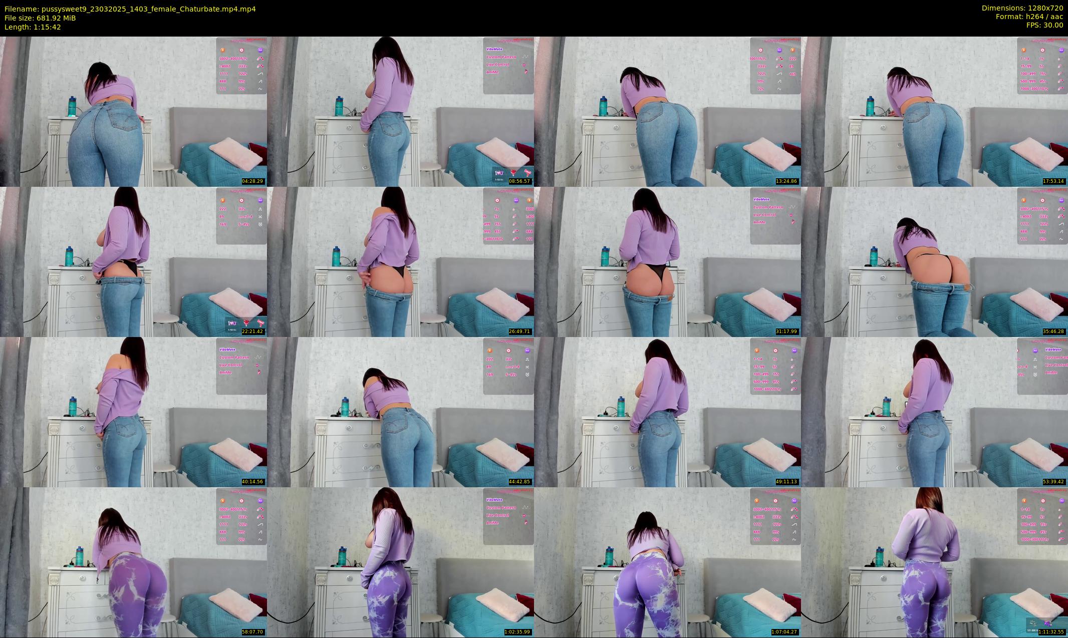 pussysweet9 — 76 minute Chaturbate female cam show recording, 720p, Mar 23, 2025