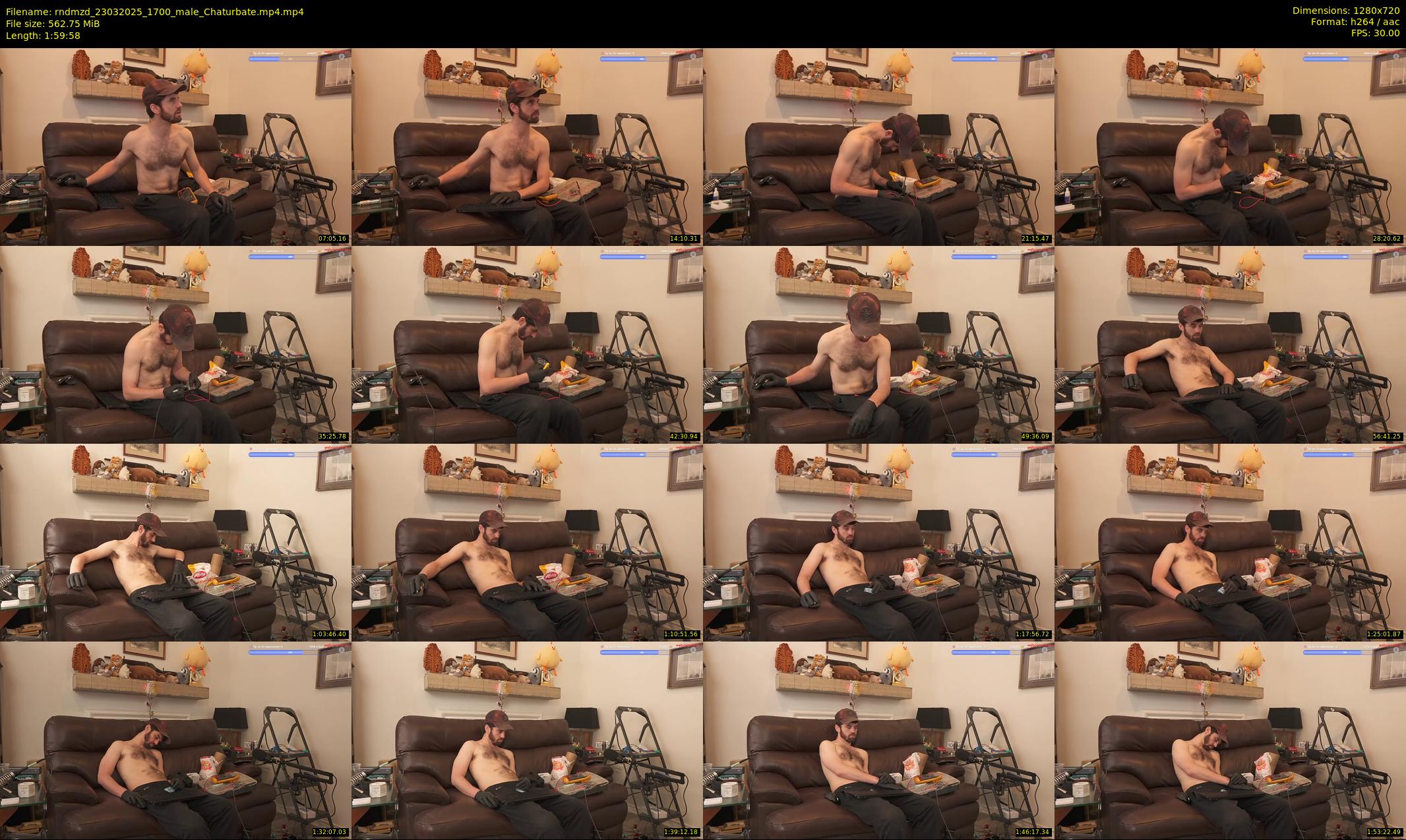 rndmzd — 120 minute Chaturbate male cam show recording, 720p, Mar 23, 2025