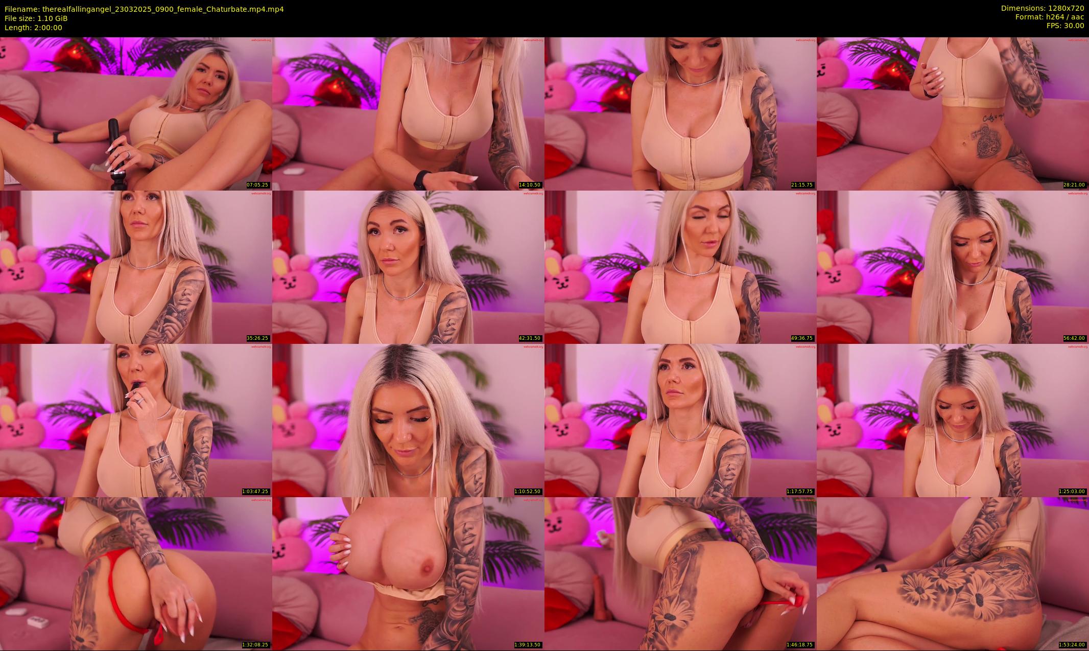 therealfallingangel — 120 minute Chaturbate female cam show recording, 720p, Mar 23, 2025