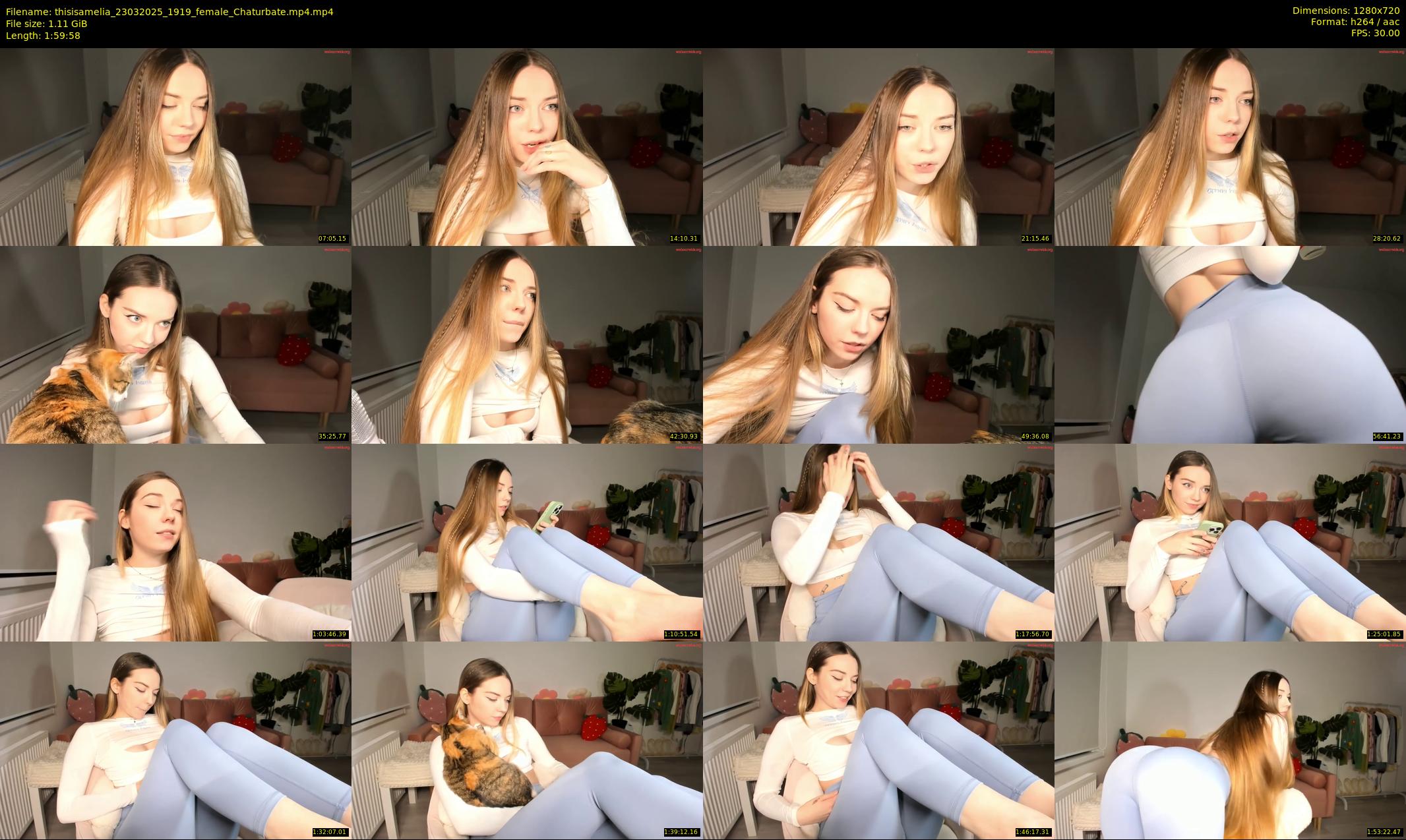 thisisamelia — 120 minute Chaturbate female cam show recording, 720p, Mar 23, 2025
