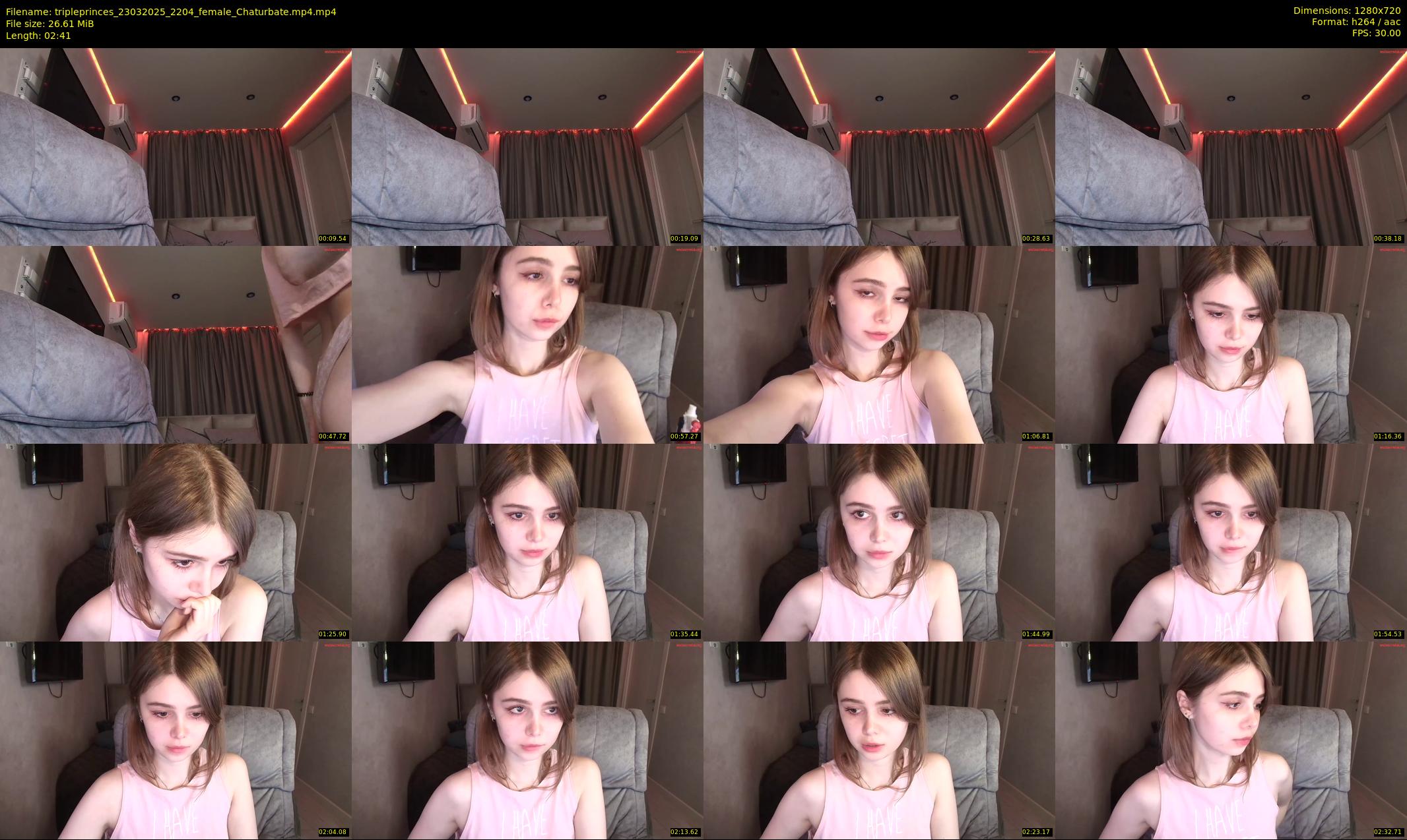 tripleprinces — 3 minute Chaturbate female cam show recording, 720p, Mar 23, 2025