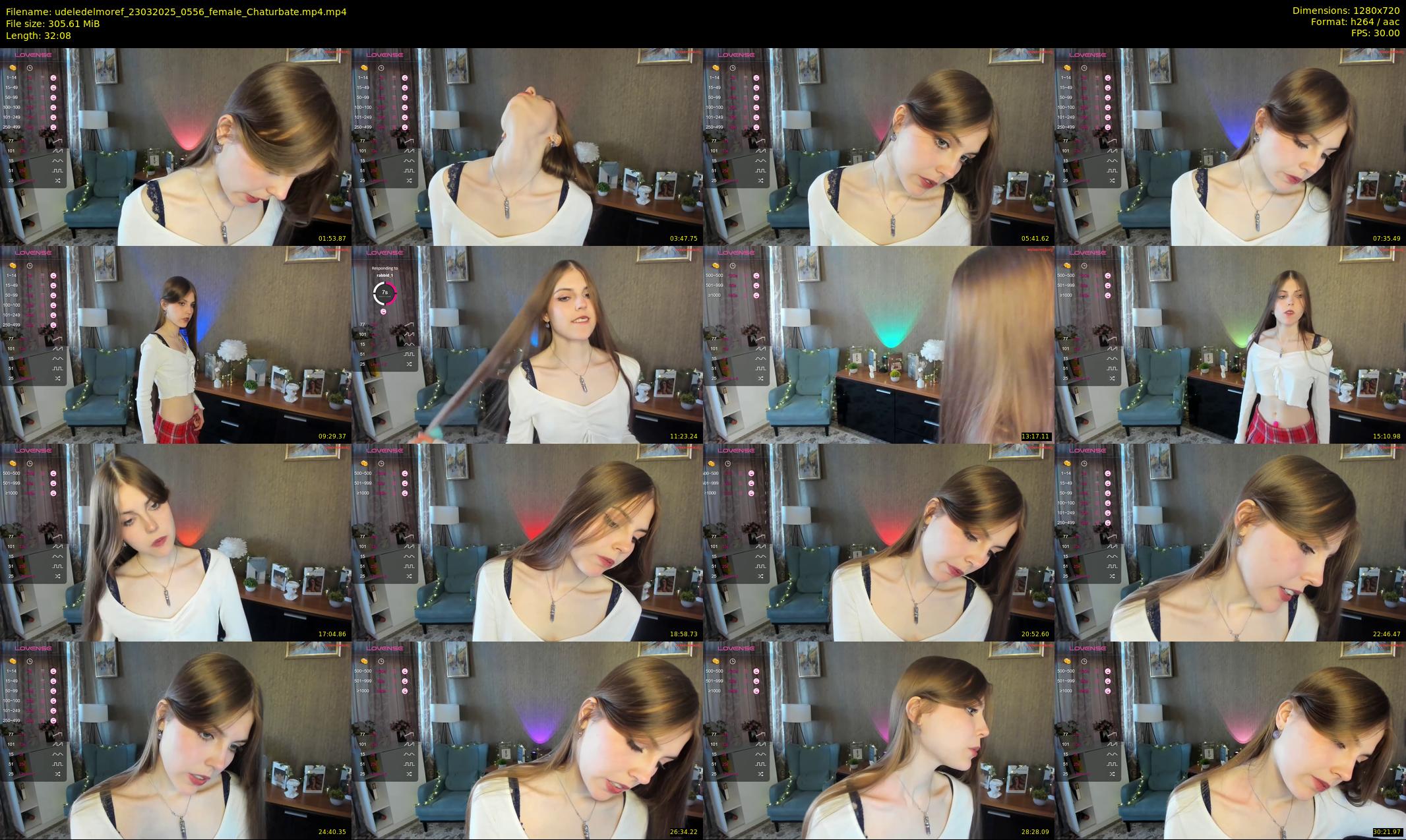 udeledelmoref — 33 minute Chaturbate female cam show recording, 720p, Mar 23, 2025
