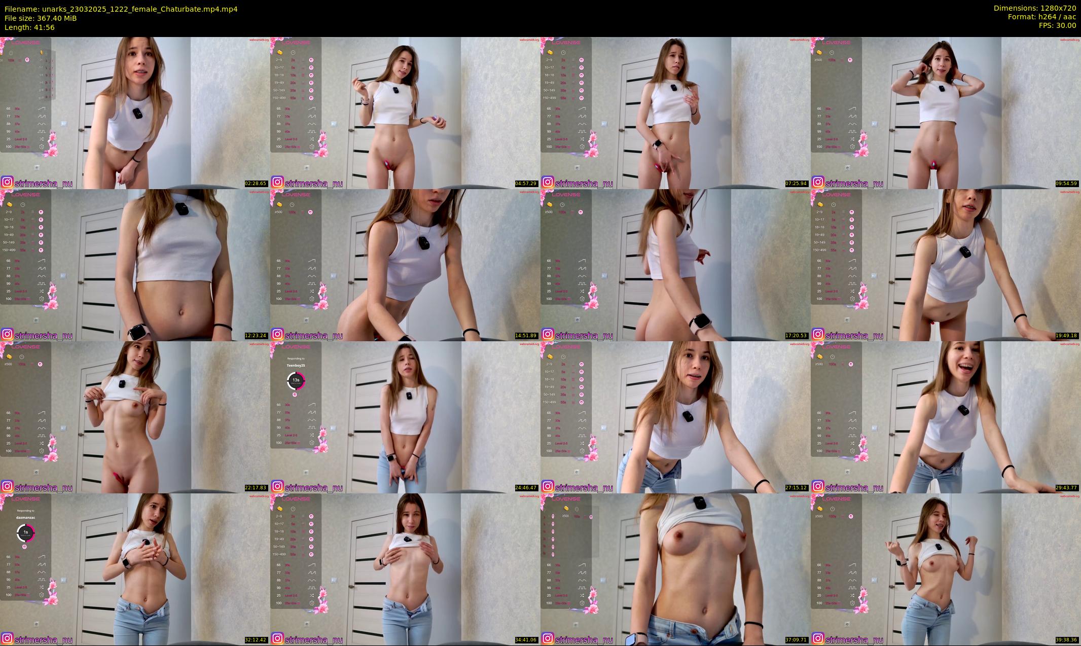 unarks — 42 minute Chaturbate female cam show recording, 720p, Mar 23, 2025