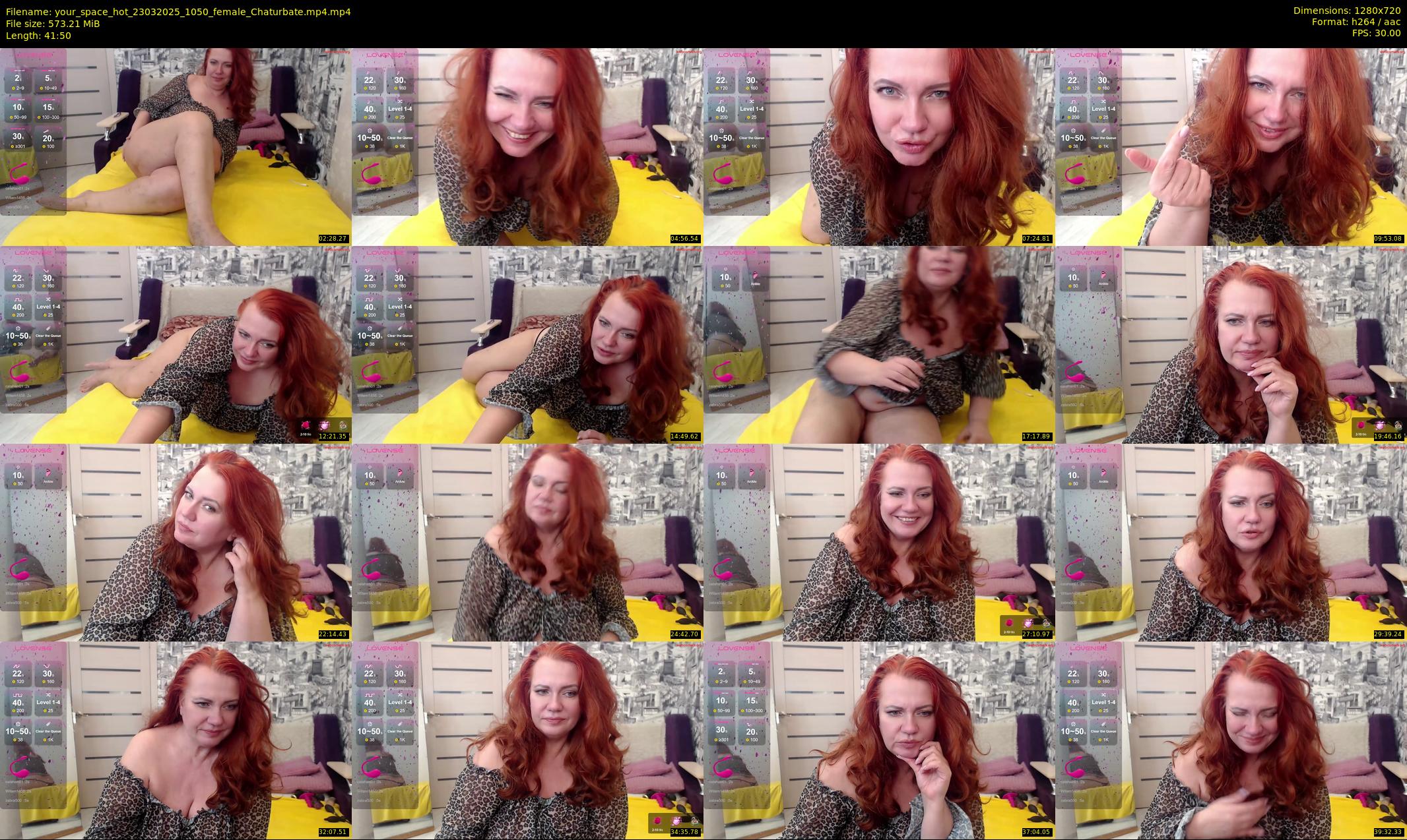 your_space_hot — 42 minute Chaturbate female cam show recording, 720p, Mar 23, 2025