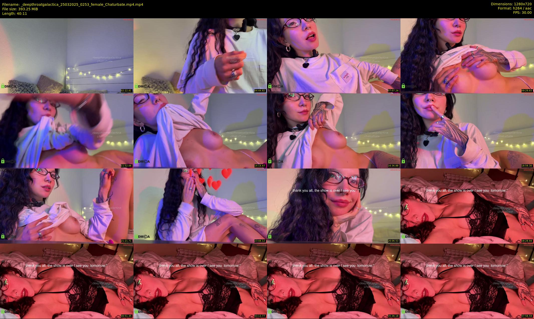 _deepthroatgalactica — 41 minute Chaturbate couple cam show recording, 720p, Mar 25, 2025