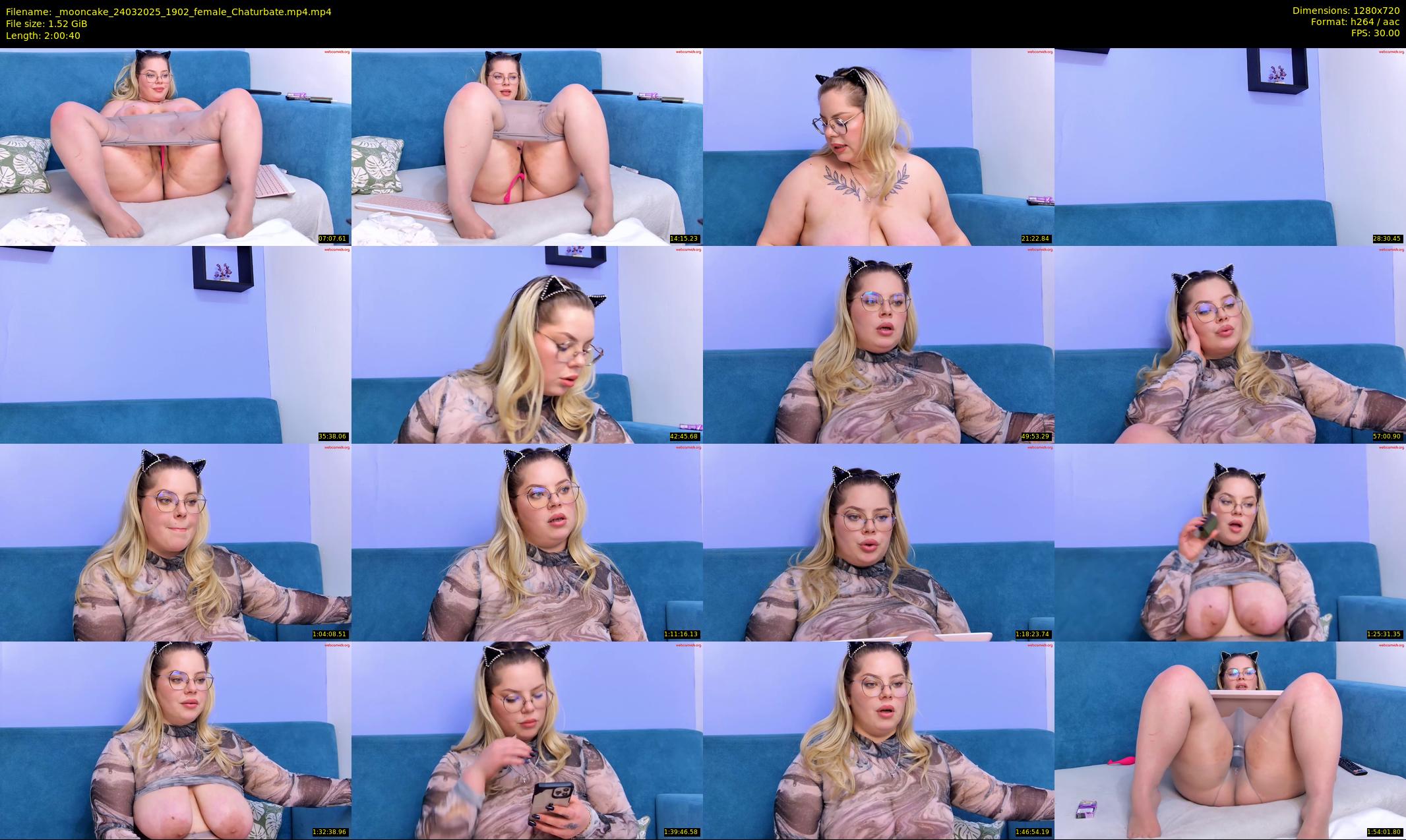 _mooncake — 121 minute Chaturbate female cam show recording, 720p, Mar 24, 2025