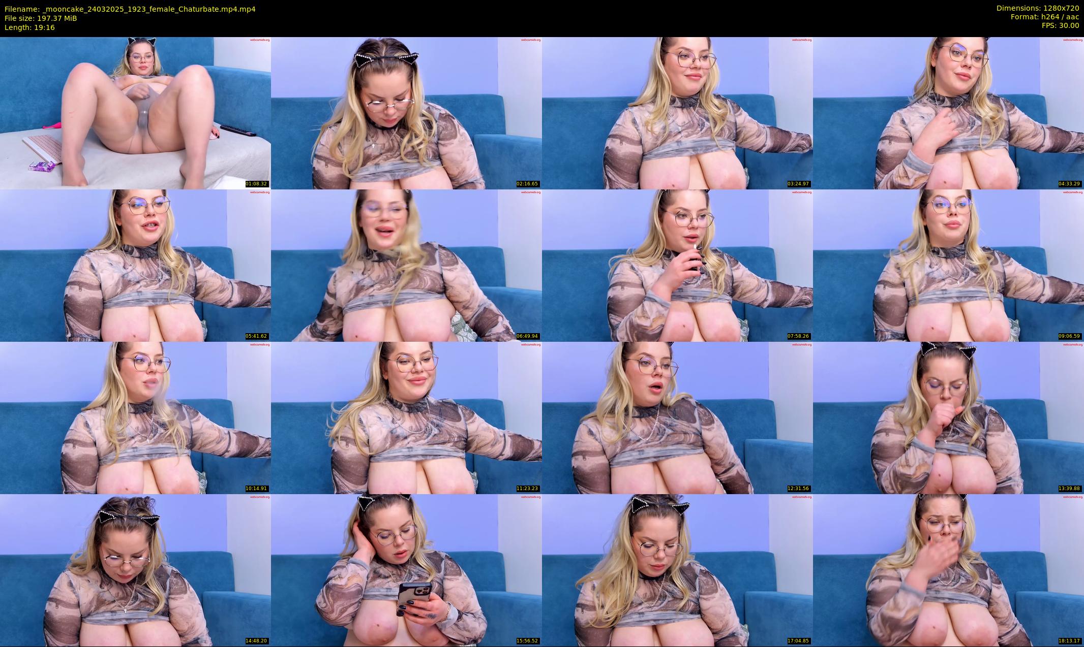 _mooncake — 20 minute Chaturbate female cam show recording, 720p, Mar 24, 2025