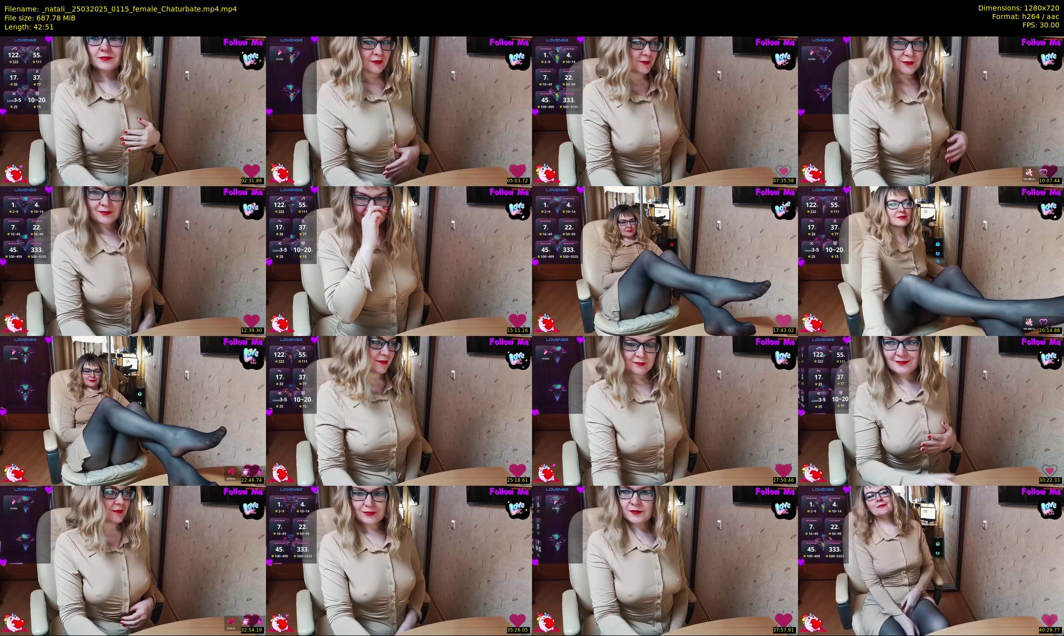 _natali_ — 43 minute Chaturbate female cam show recording, 720p, Mar 25, 2025