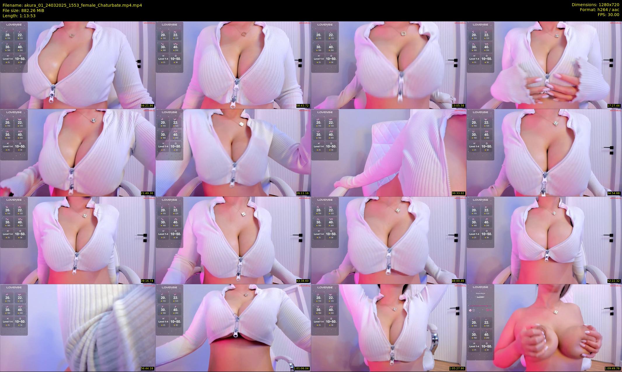 akura_01 — 74 minute Chaturbate female cam show recording, 720p, Mar 24, 2025