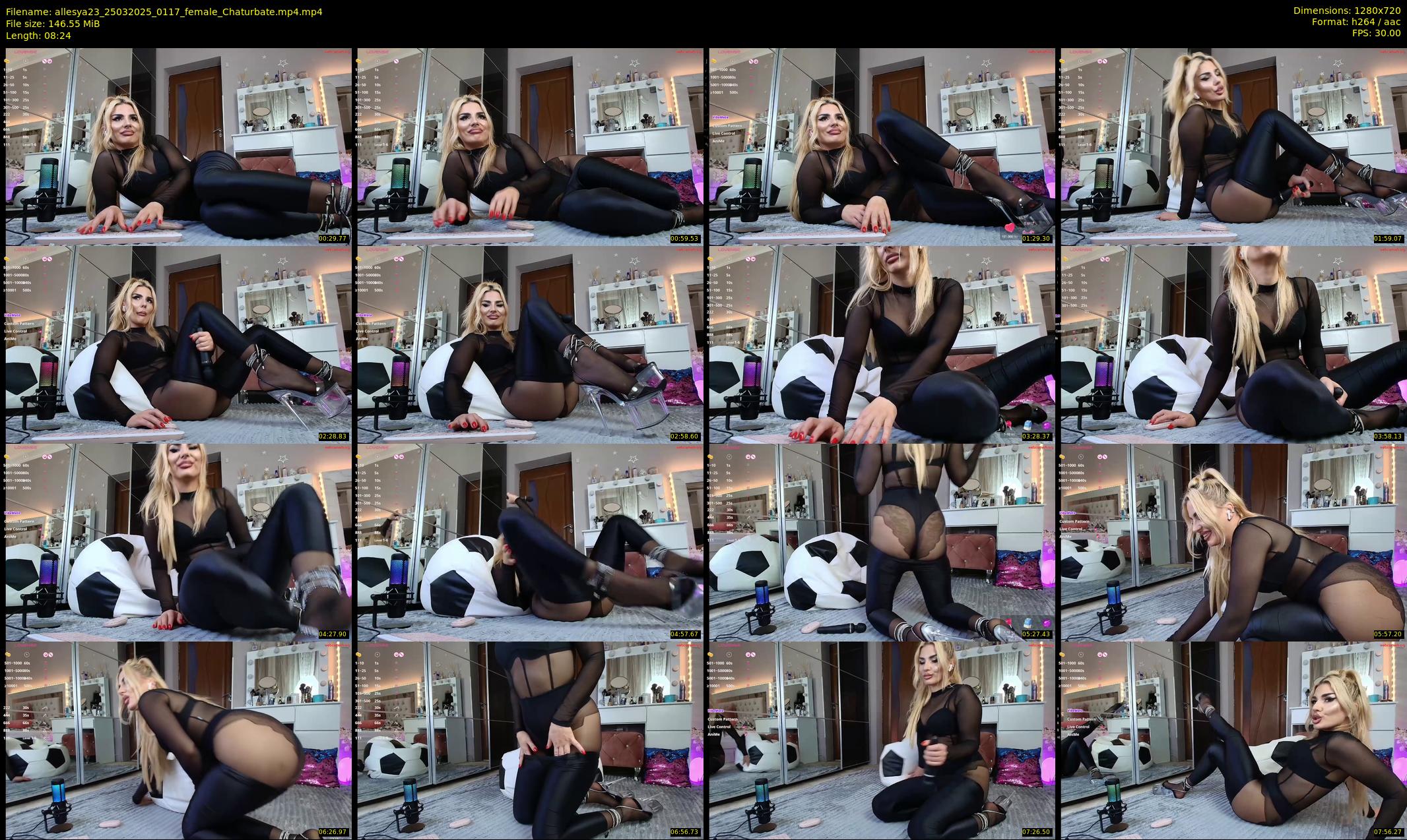 allesya23 — 9 minute Chaturbate female cam show recording, 720p, Mar 25, 2025