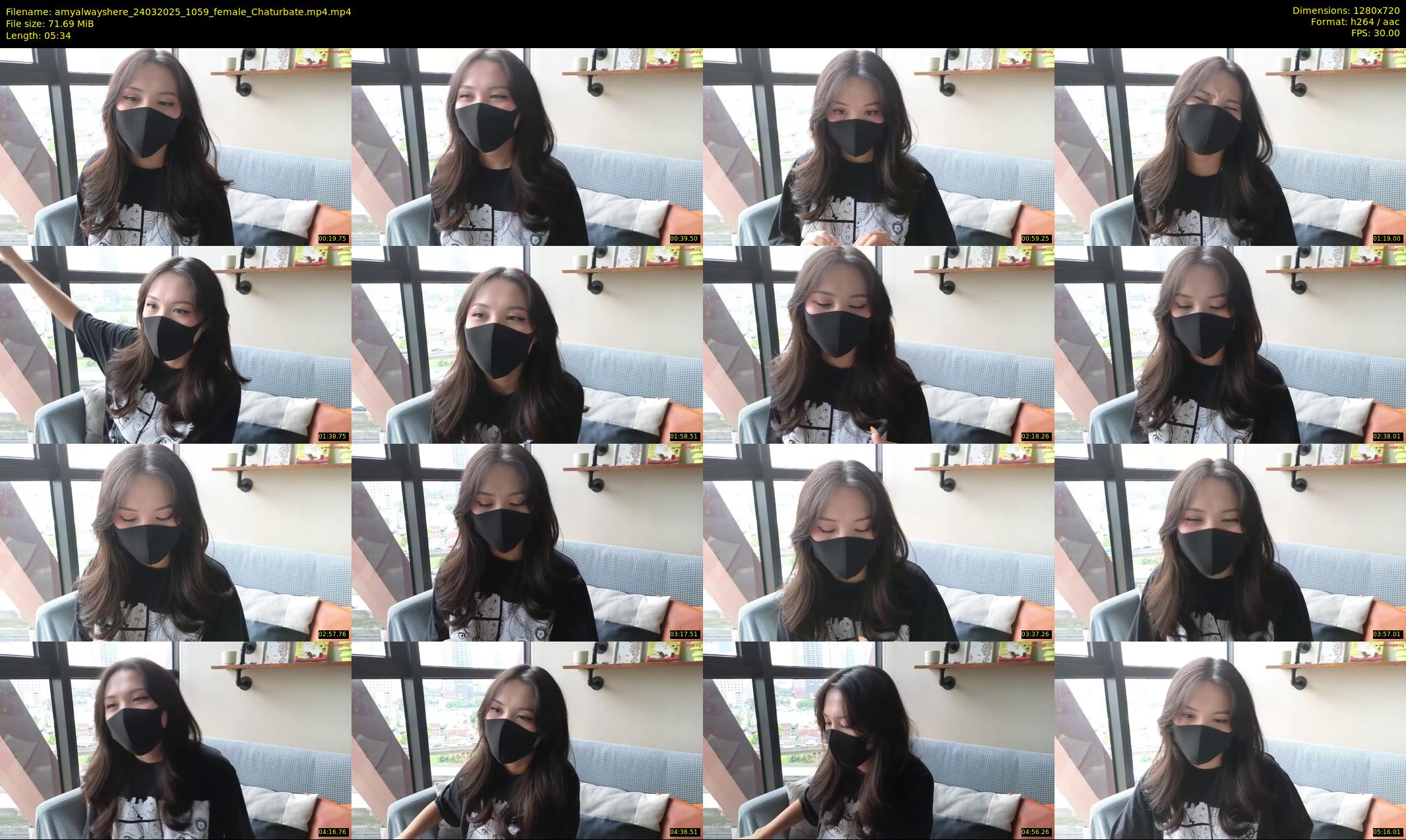amyalwayshere — 6 minute Chaturbate female cam show recording, 720p, Mar 24, 2025