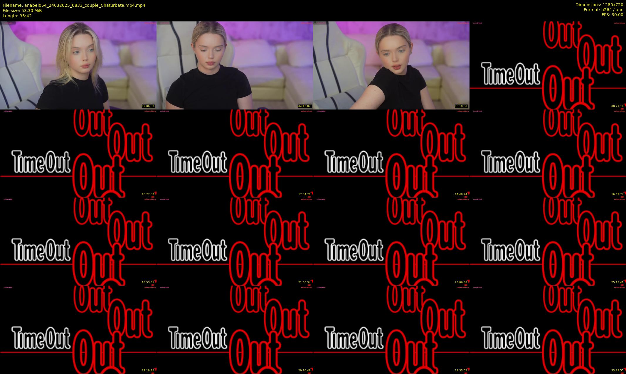 anabel054 — 36 minute Chaturbate female cam show recording, 720p, Mar 24, 2025