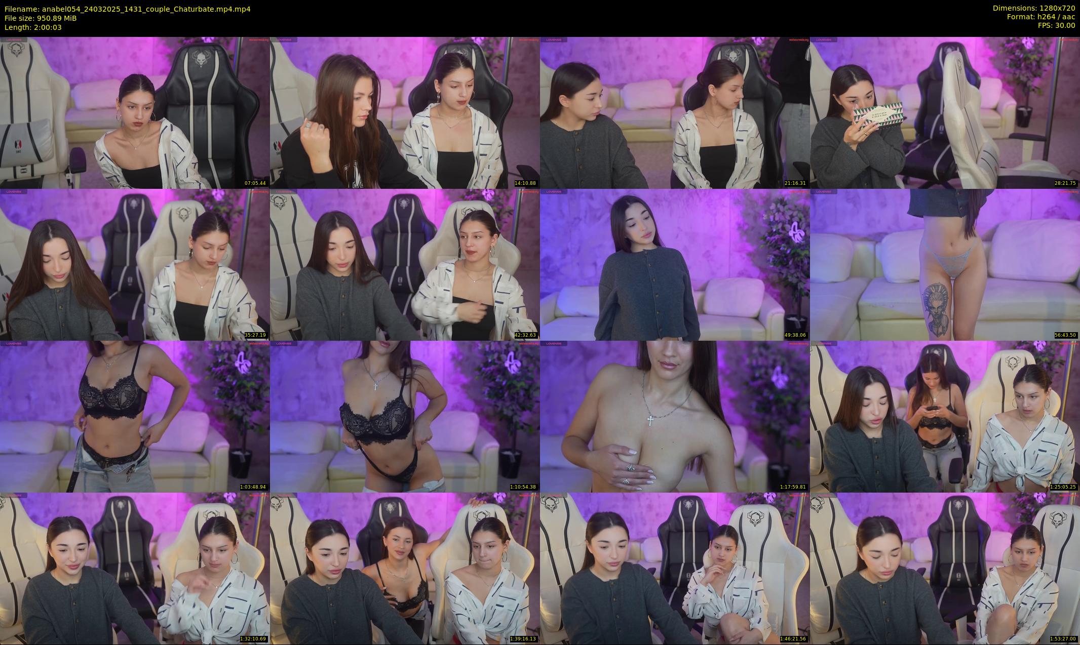 anabel054 — 121 minute Chaturbate female cam show recording, 720p, Mar 24, 2025