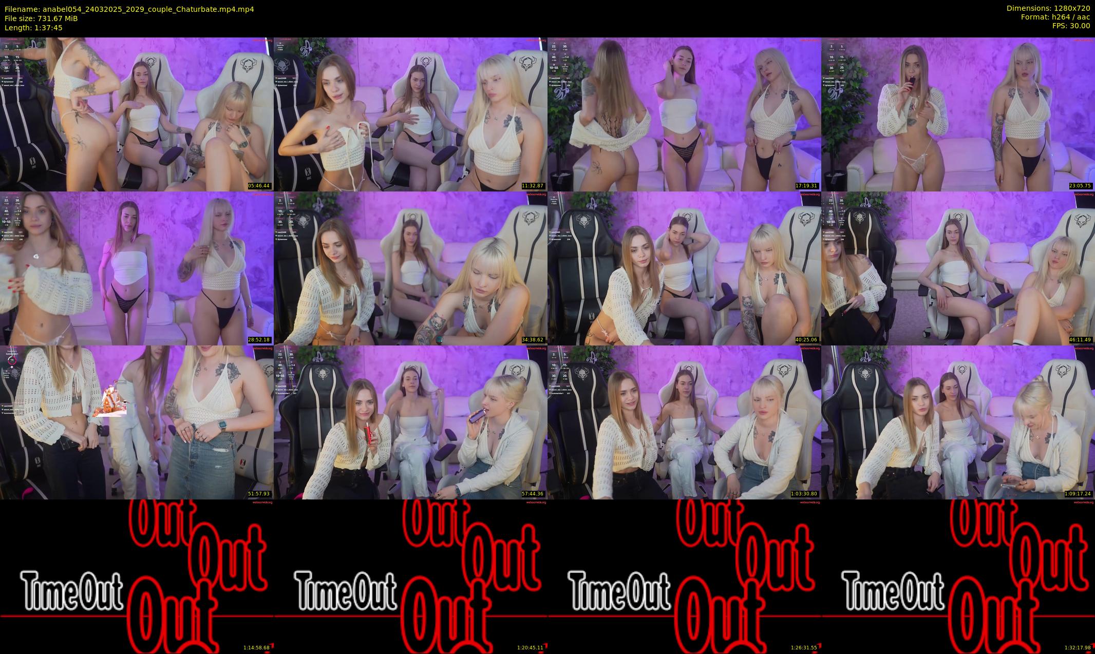 anabel054 — 98 minute Chaturbate female cam show recording, 720p, Mar 24, 2025