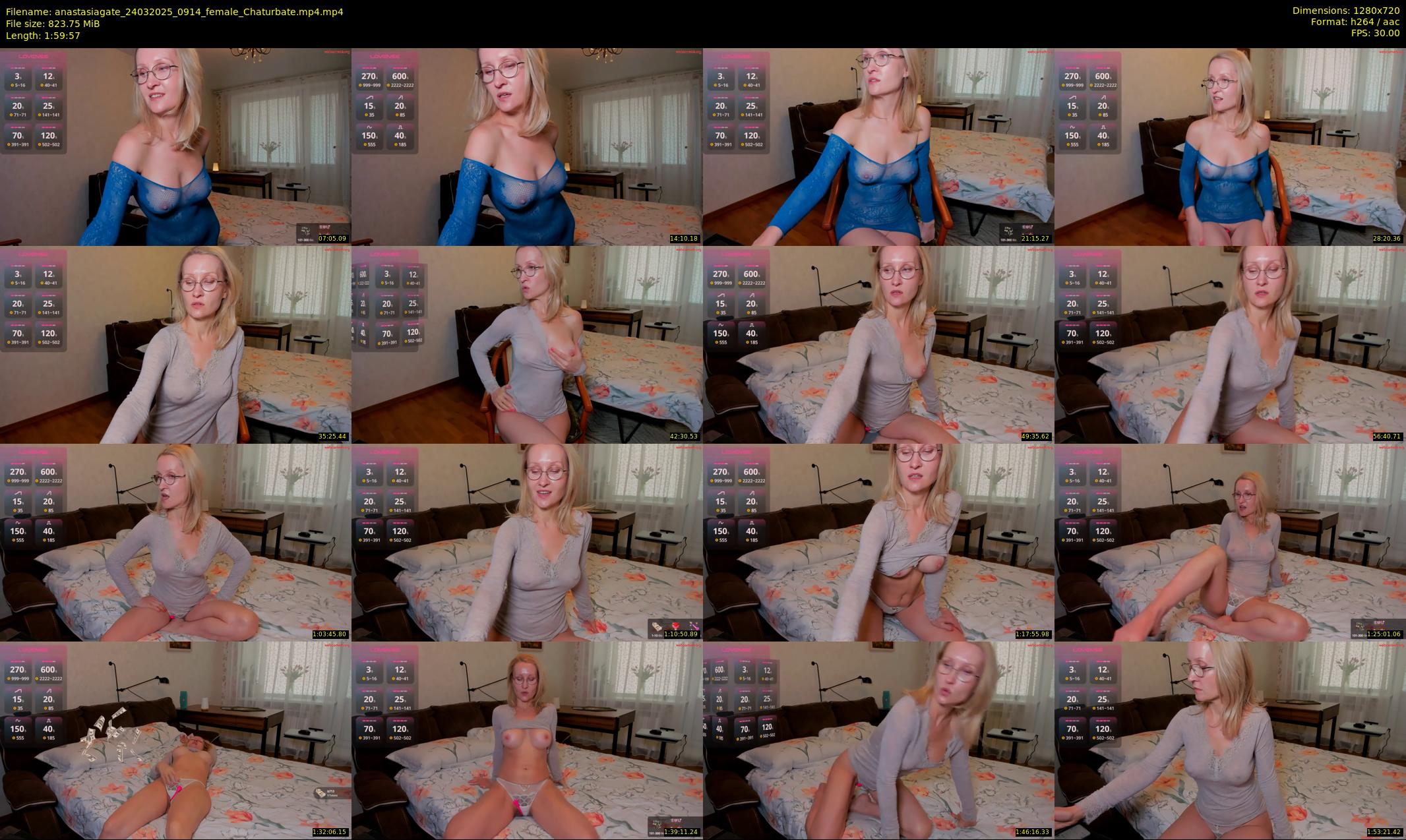 anastasiagate — 120 minute Chaturbate female cam show recording, 720p, Mar 24, 2025