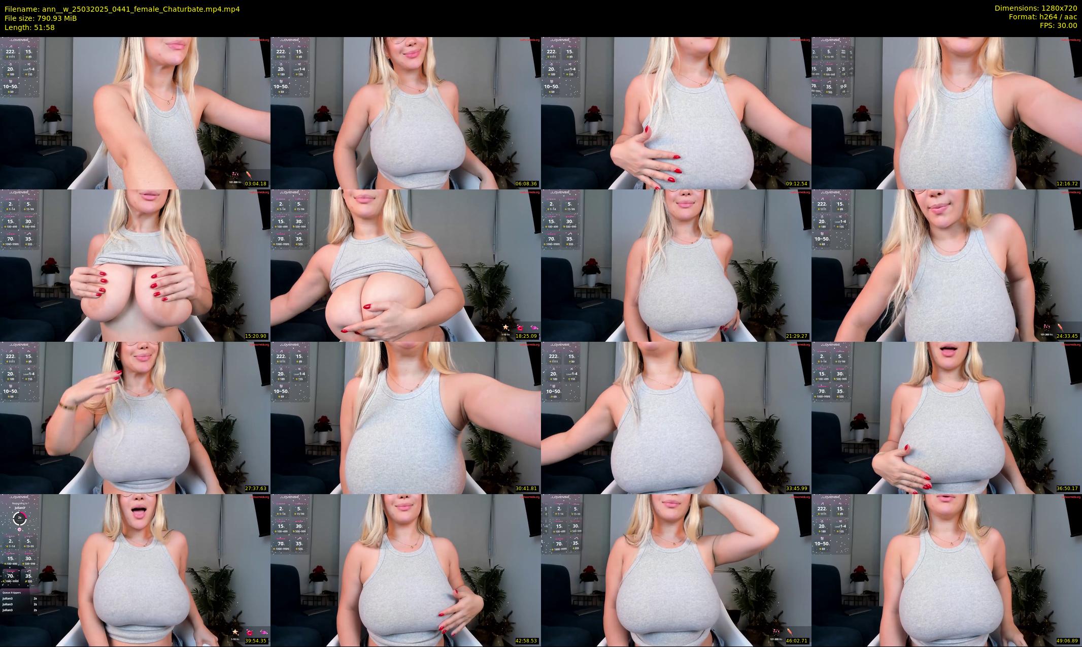 ann__w — 52 minute Chaturbate female cam show recording, 720p, Mar 25, 2025