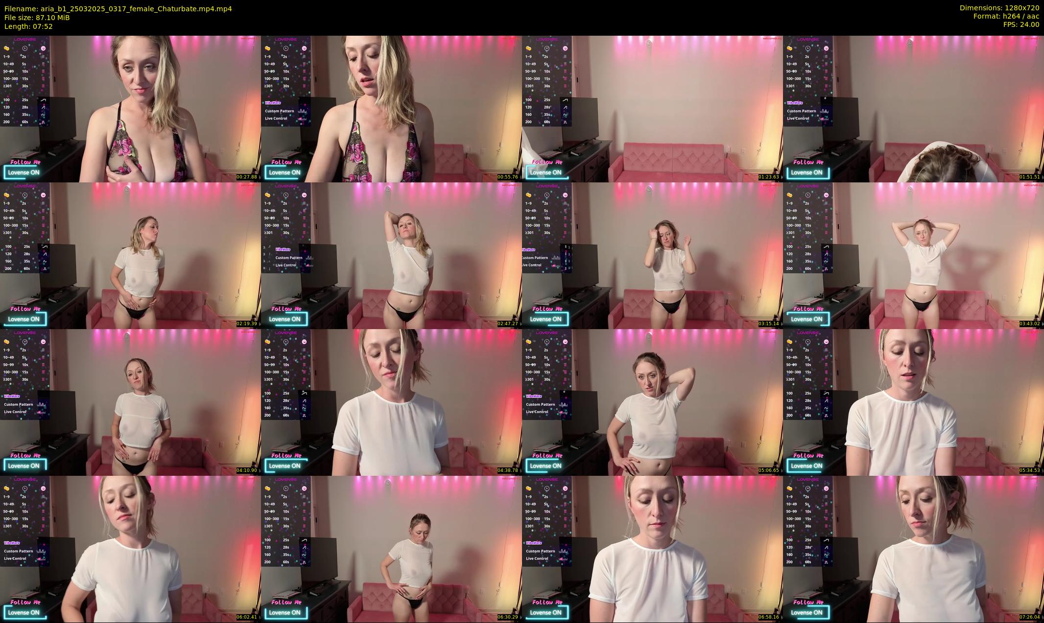 aria_b1 — 8 minute Chaturbate female cam show recording, 720p, Mar 25, 2025