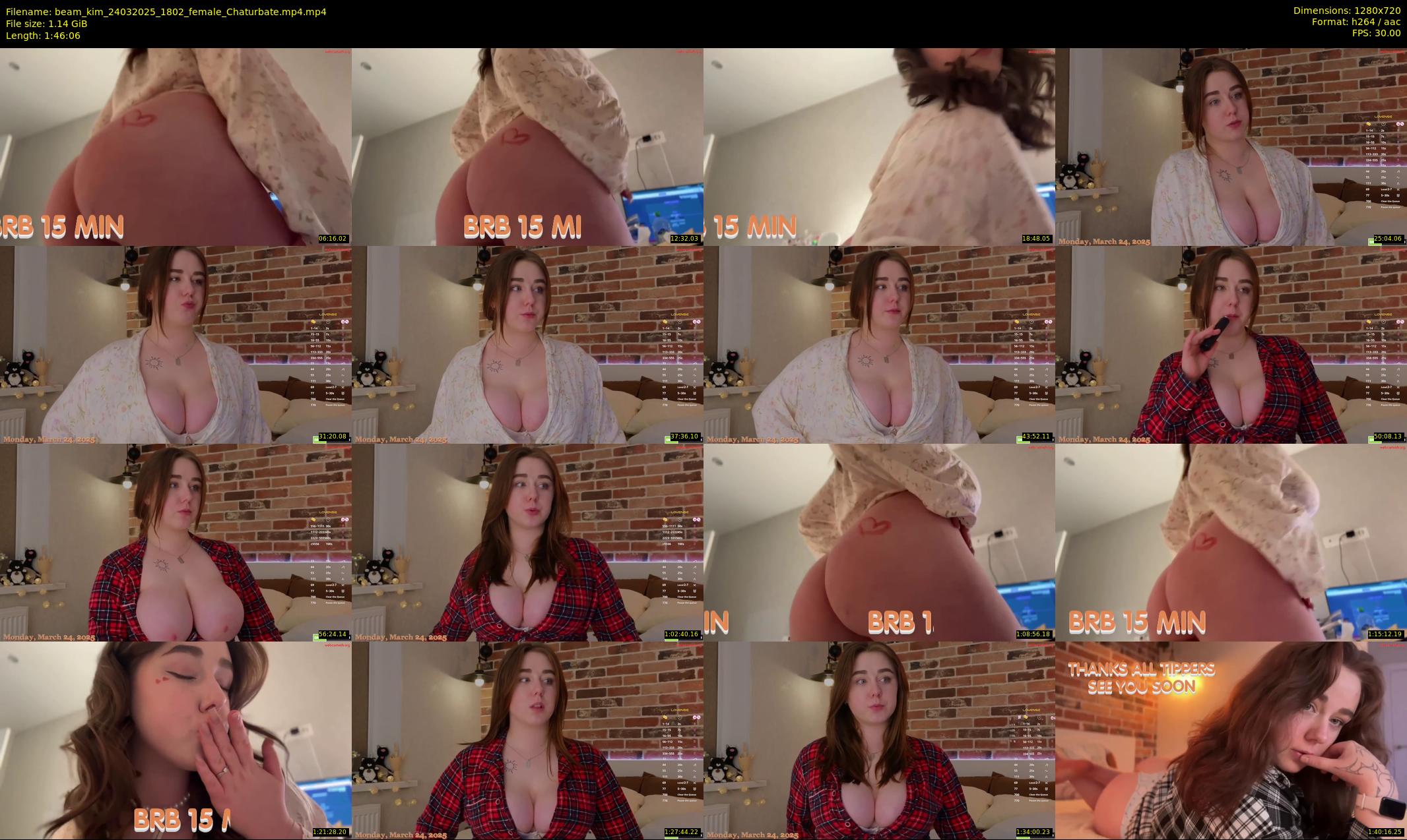 beam_kim — 107 minute Chaturbate female cam show recording, 720p, Mar 24, 2025