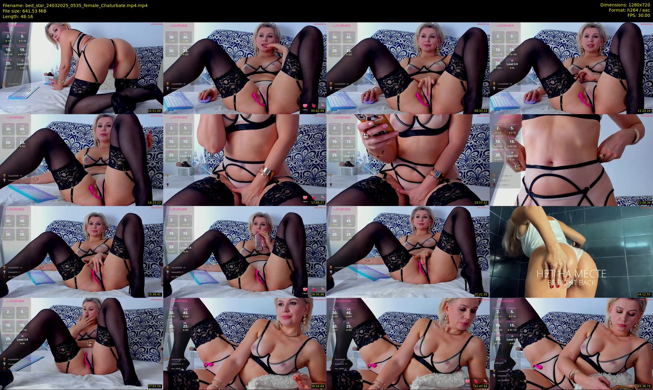 bed_star — 49 minute Chaturbate female cam show recording, 720p, Mar 24, 2025