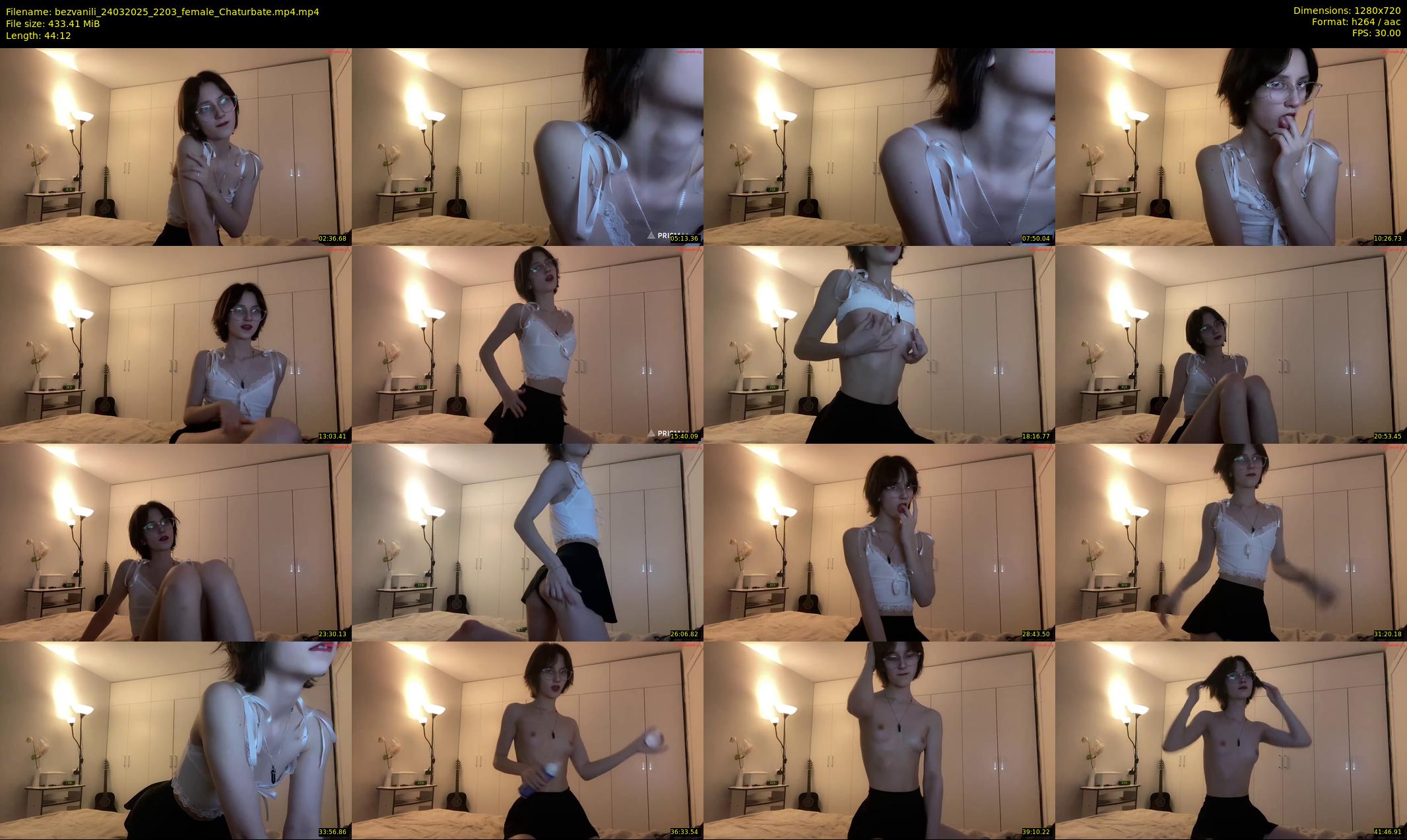 bezvanili — 45 minute Chaturbate female cam show recording, 720p, Mar 24, 2025