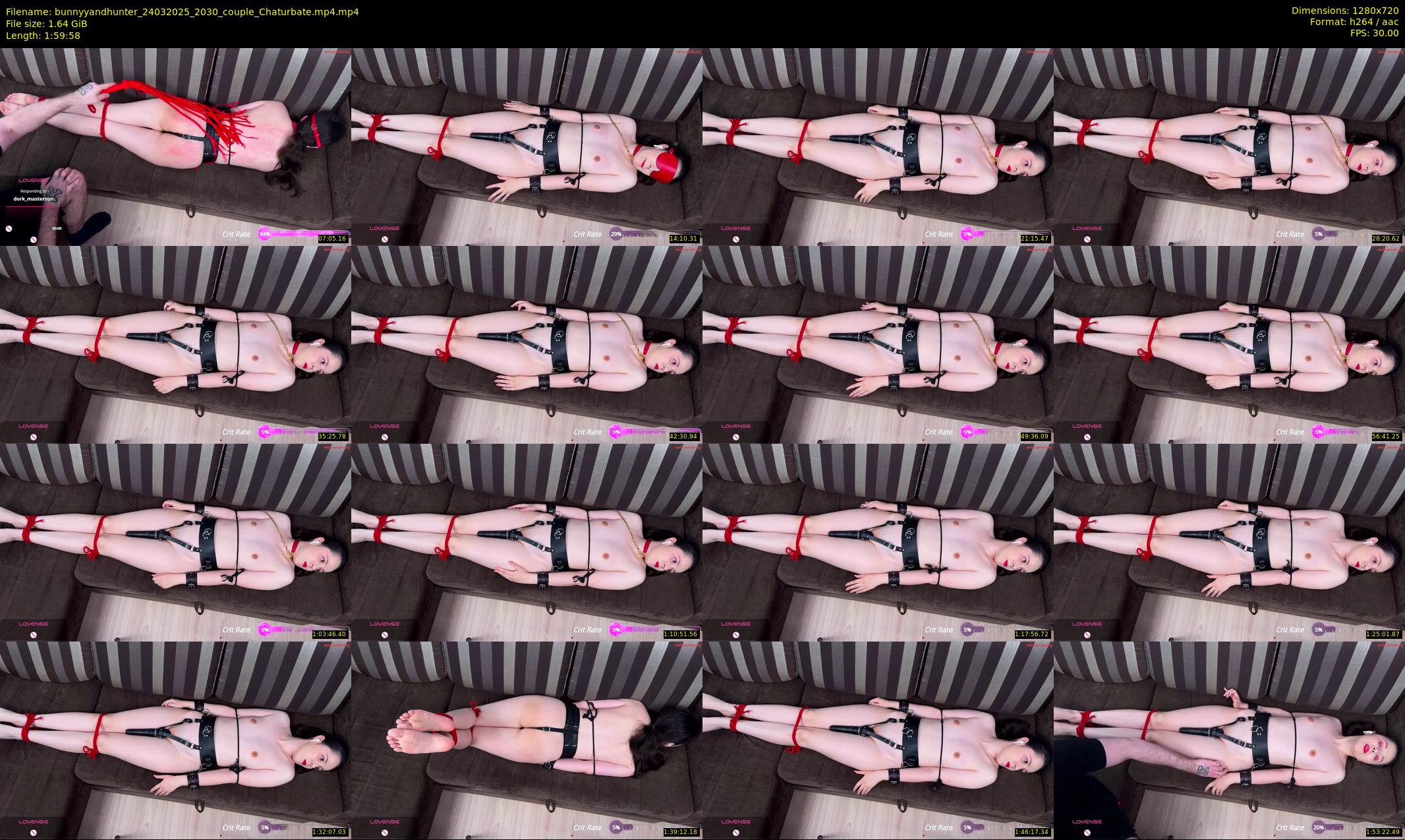 bunnyyandhunter — 120 minute Chaturbate couple cam show recording, 720p, Mar 24, 2025