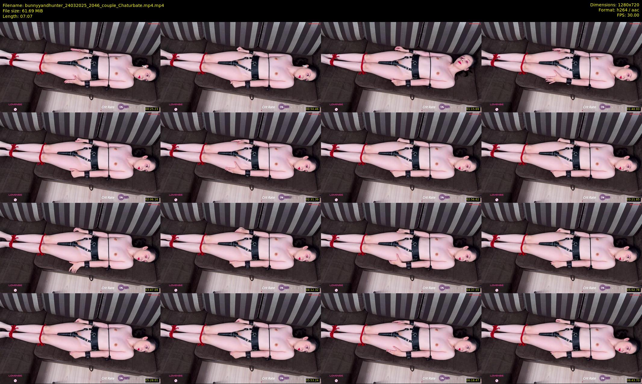bunnyyandhunter — 8 minute Chaturbate couple cam show recording, 720p, Mar 24, 2025